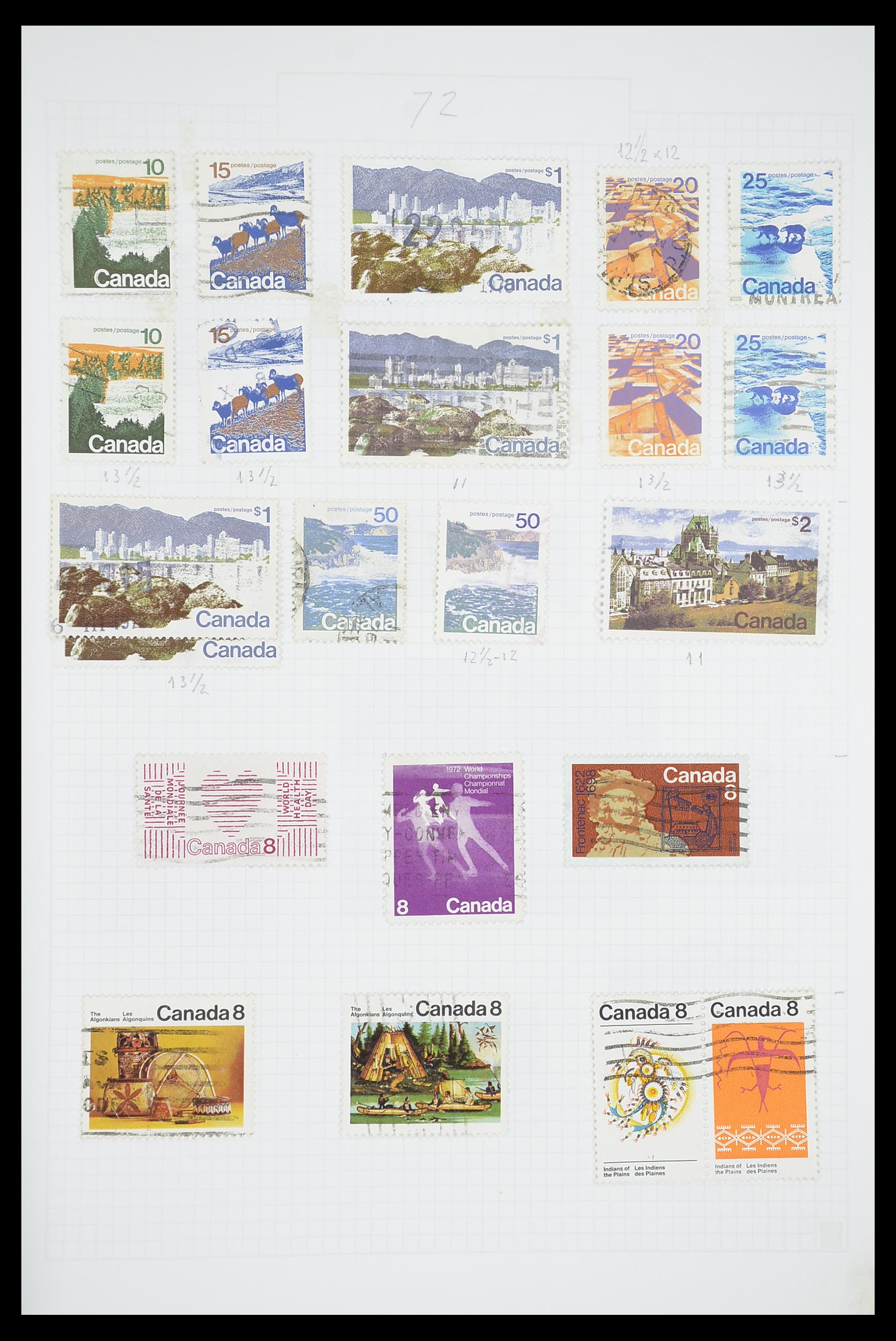 33660 0039 - Postzegelverzameling 33660 Canada 1859-2003.