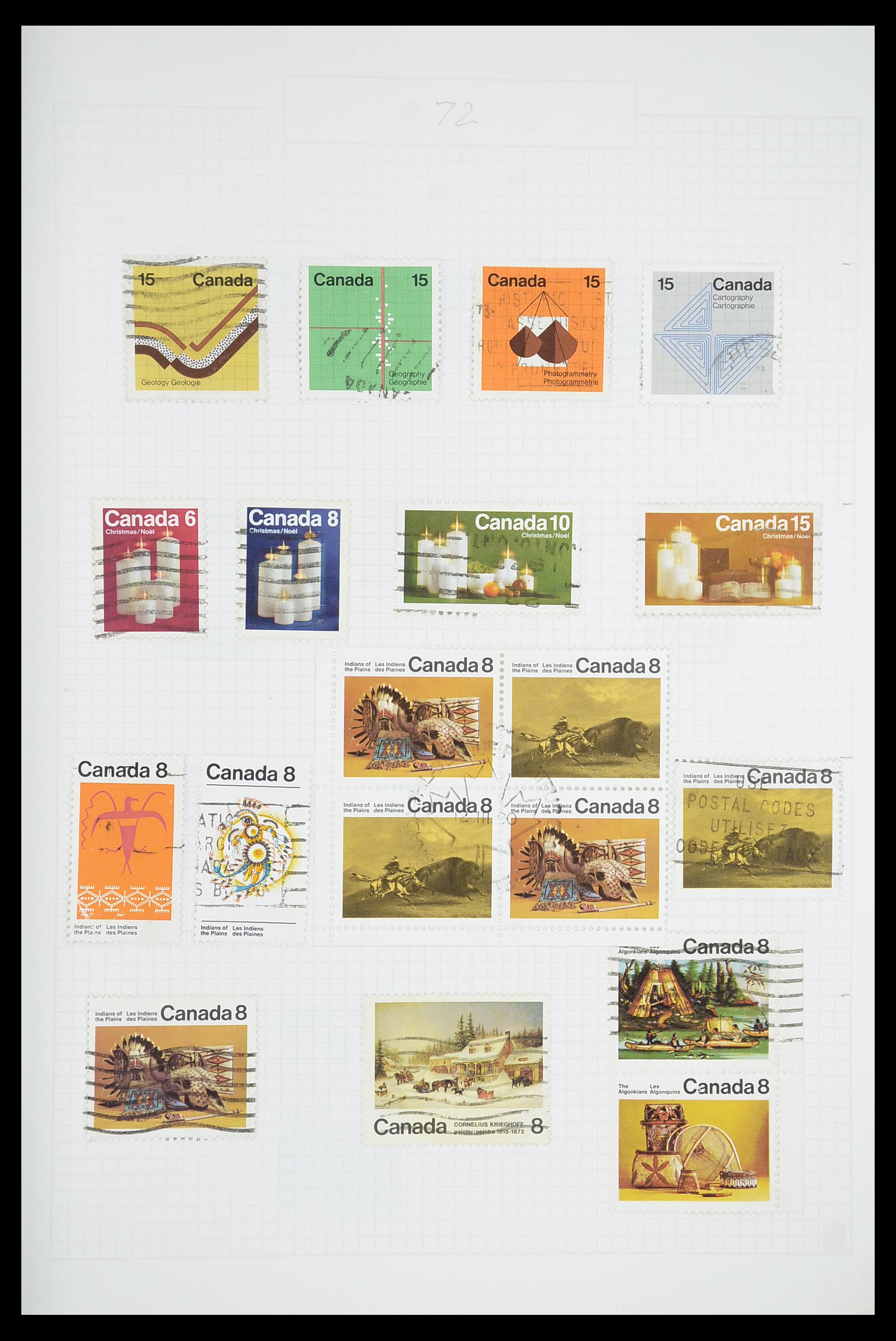 33660 0040 - Postzegelverzameling 33660 Canada 1859-2003.