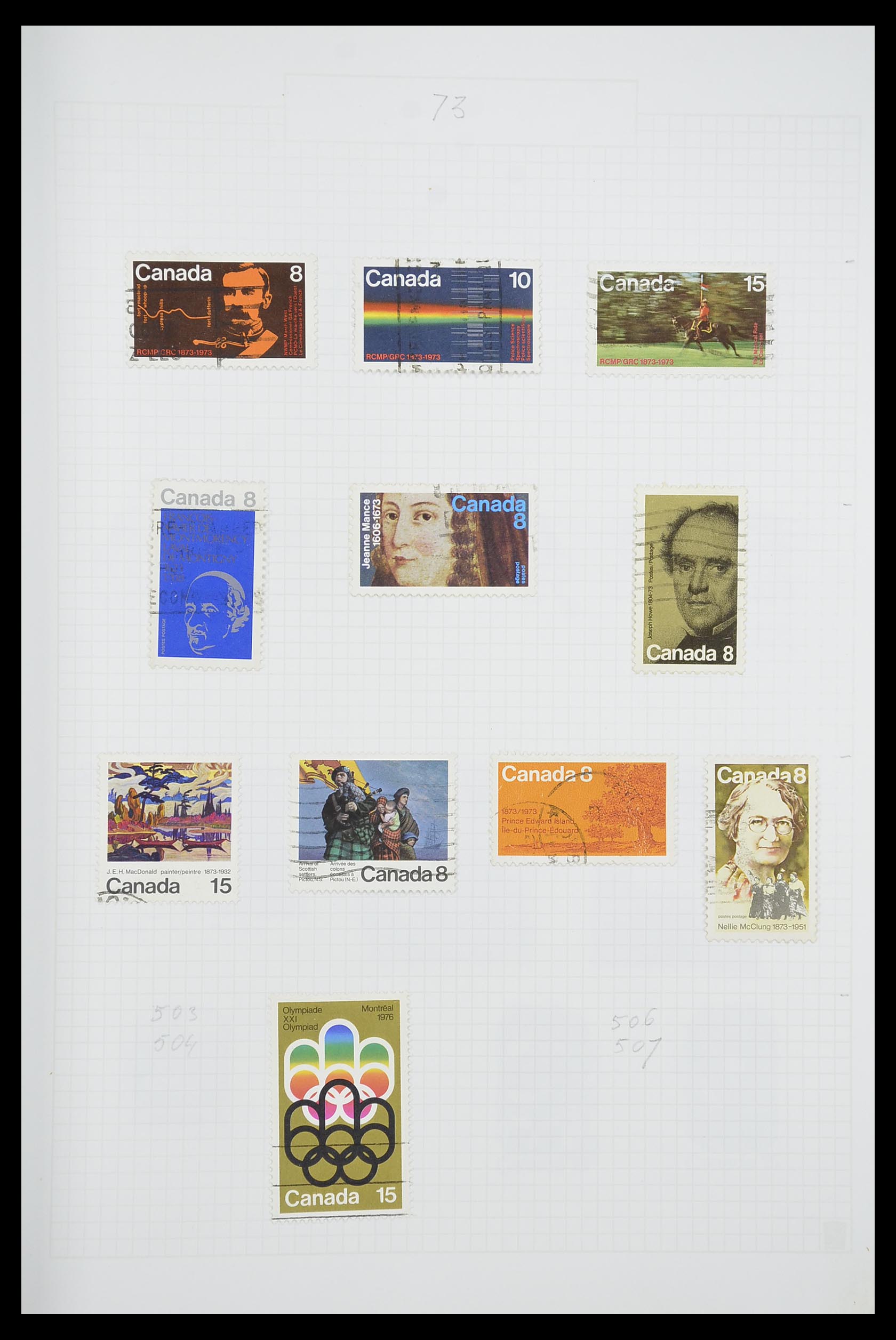 33660 0041 - Postzegelverzameling 33660 Canada 1859-2003.