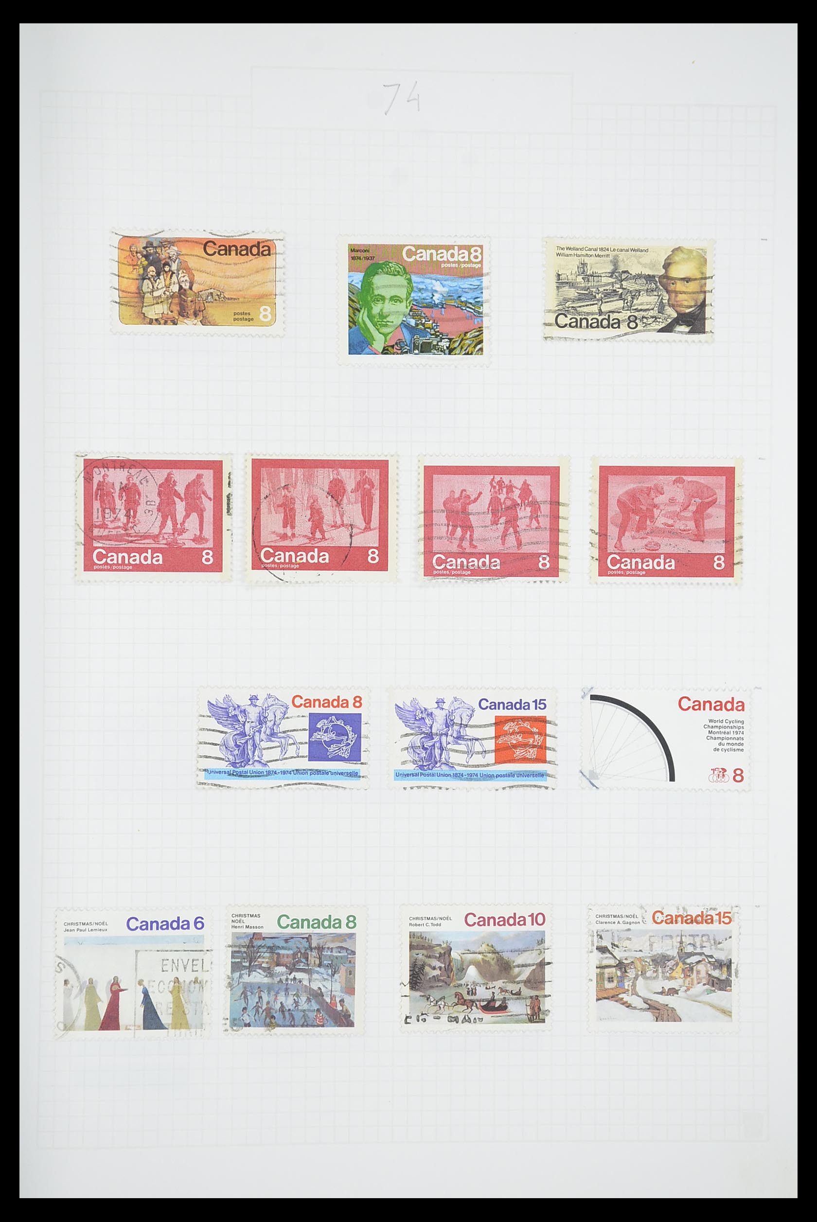 33660 0044 - Postzegelverzameling 33660 Canada 1859-2003.