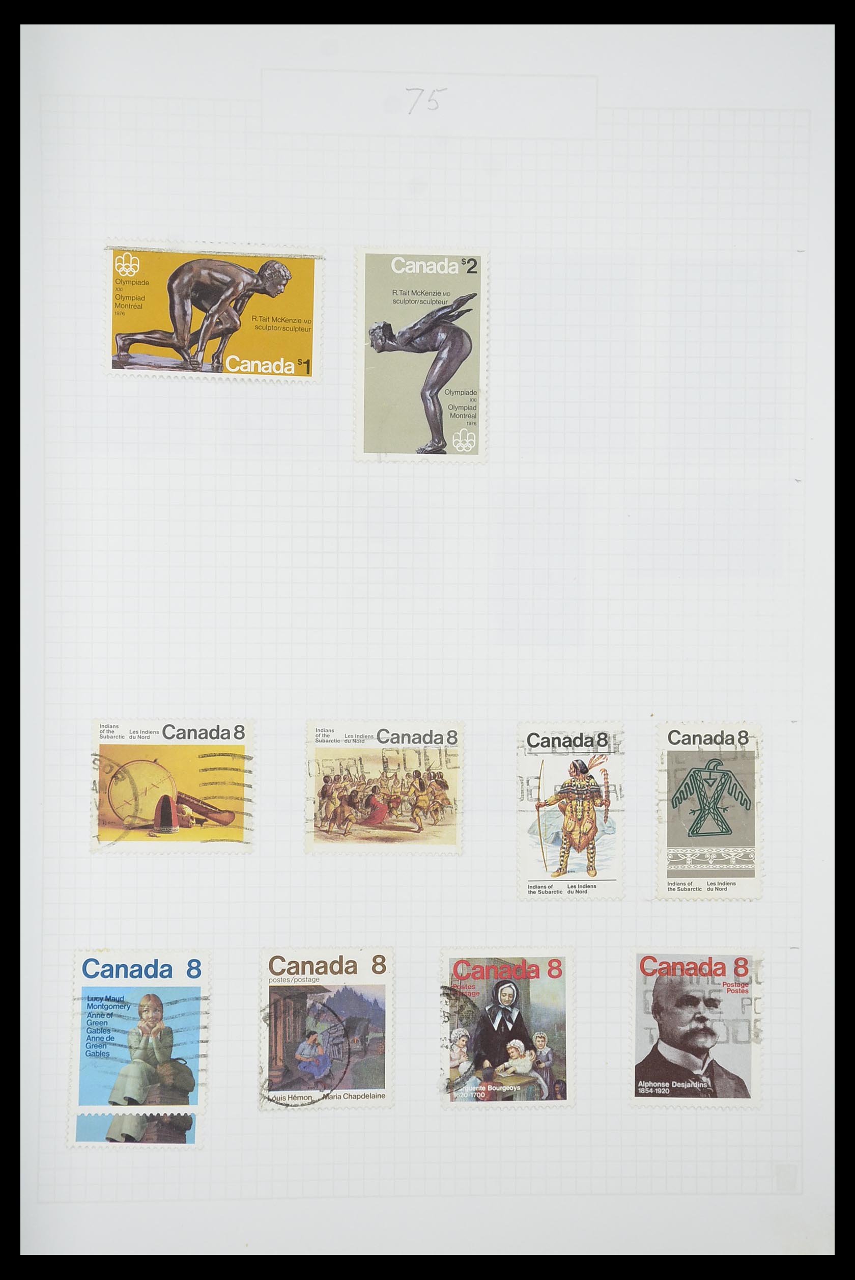 33660 0045 - Postzegelverzameling 33660 Canada 1859-2003.