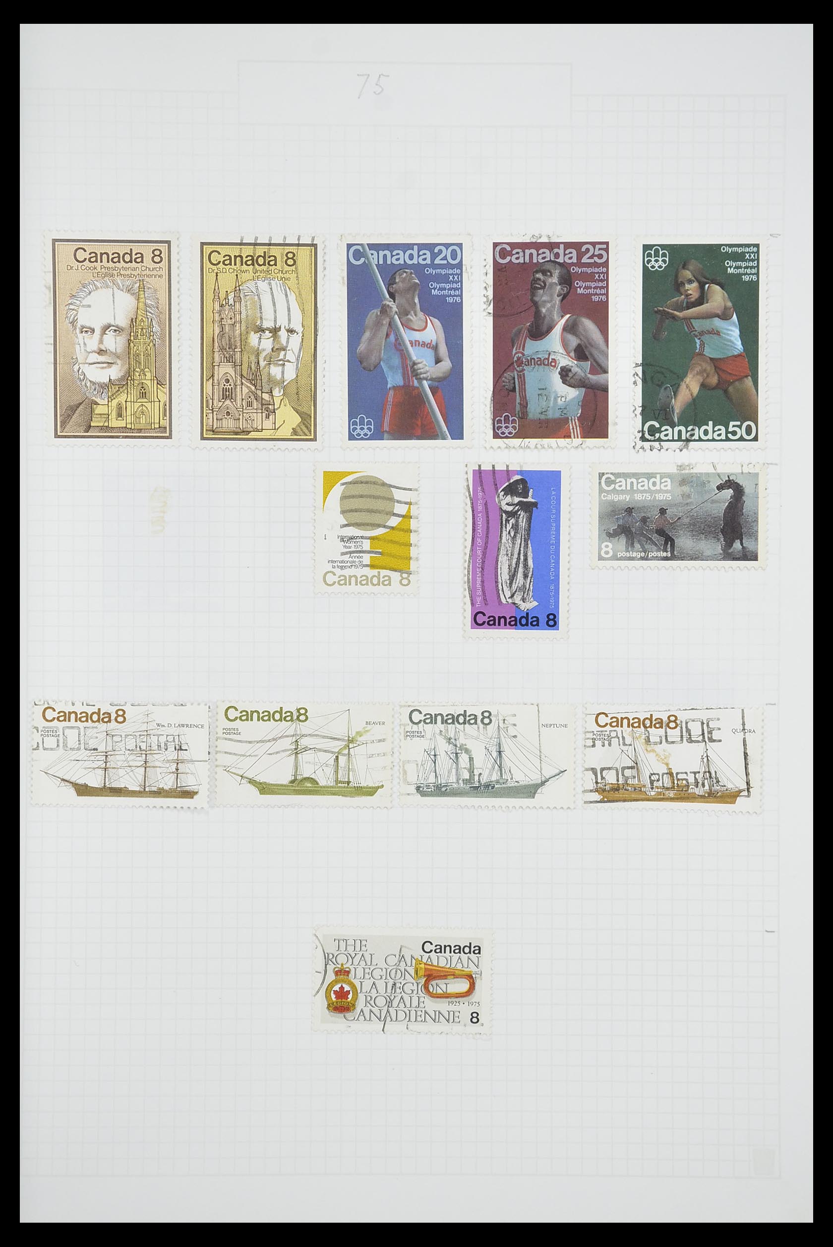 33660 0046 - Postzegelverzameling 33660 Canada 1859-2003.