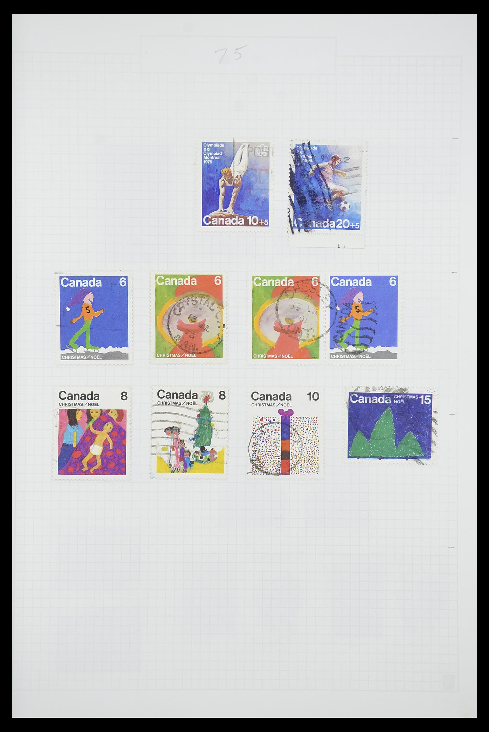 33660 0047 - Postzegelverzameling 33660 Canada 1859-2003.