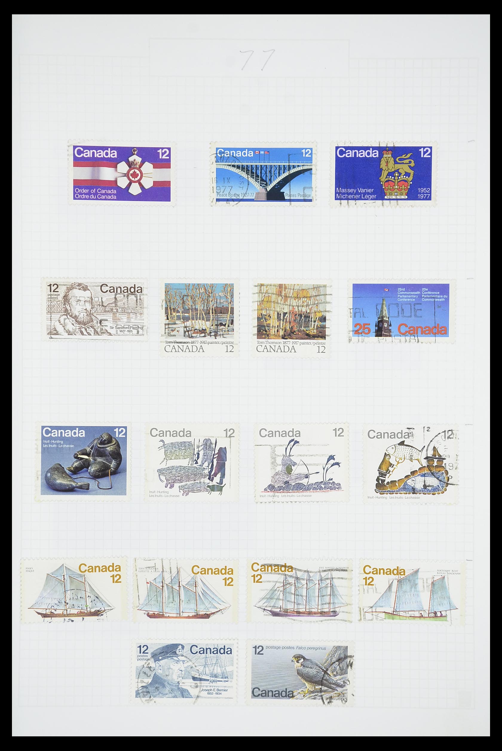 33660 0051 - Postzegelverzameling 33660 Canada 1859-2003.