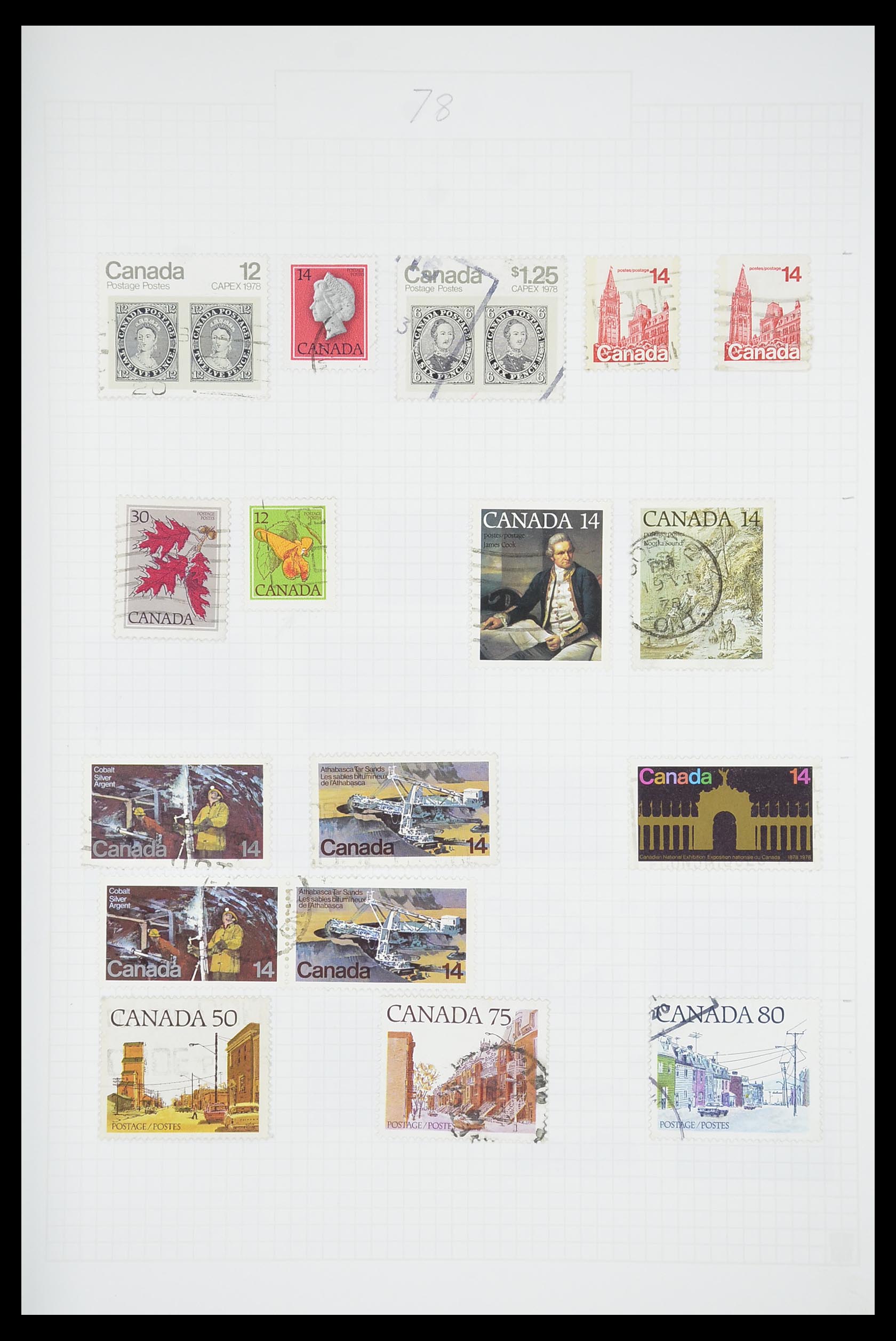 33660 0052 - Postzegelverzameling 33660 Canada 1859-2003.
