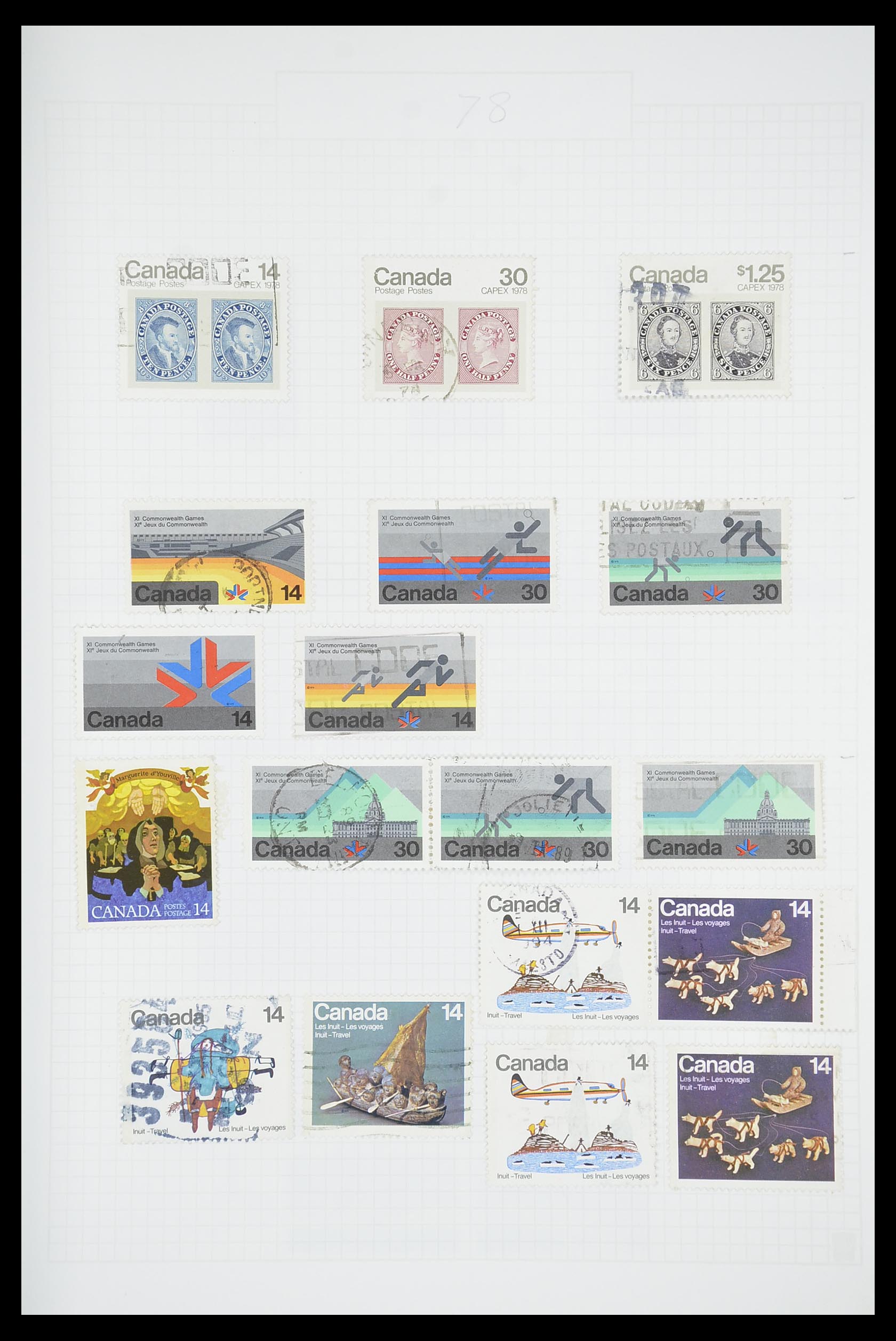 33660 0053 - Postzegelverzameling 33660 Canada 1859-2003.