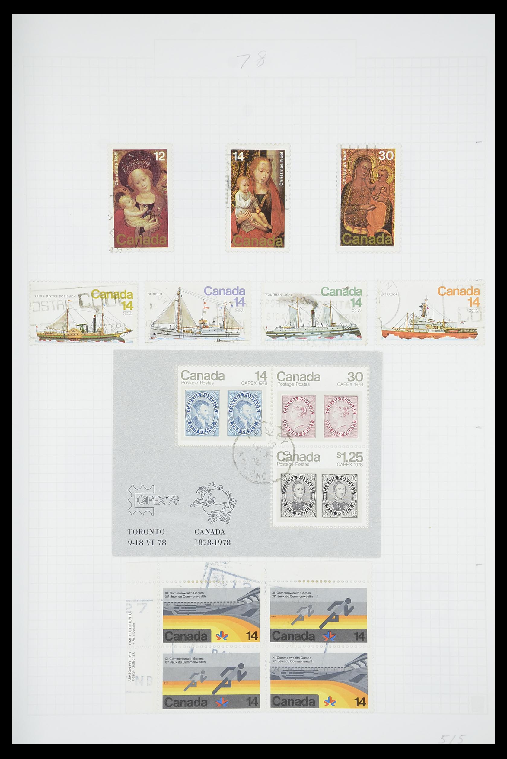 33660 0054 - Postzegelverzameling 33660 Canada 1859-2003.