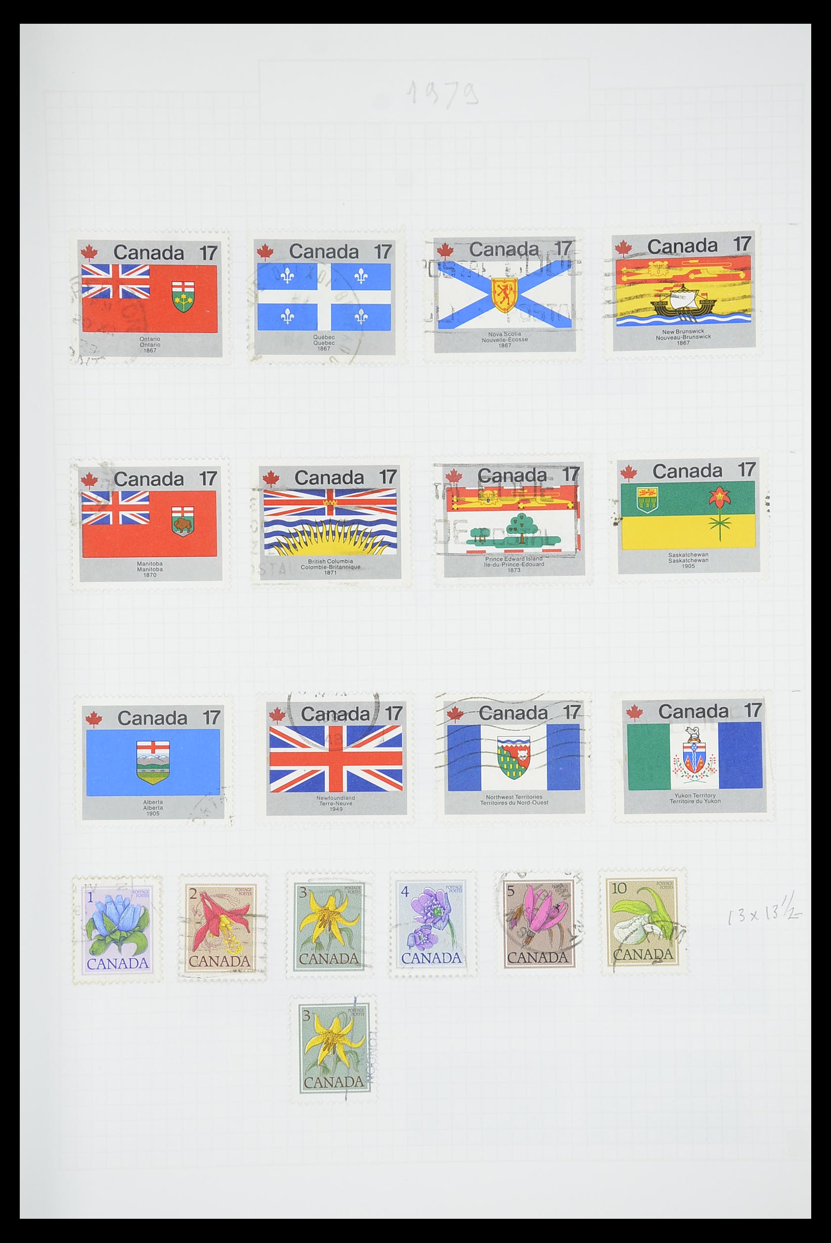 33660 0057 - Postzegelverzameling 33660 Canada 1859-2003.