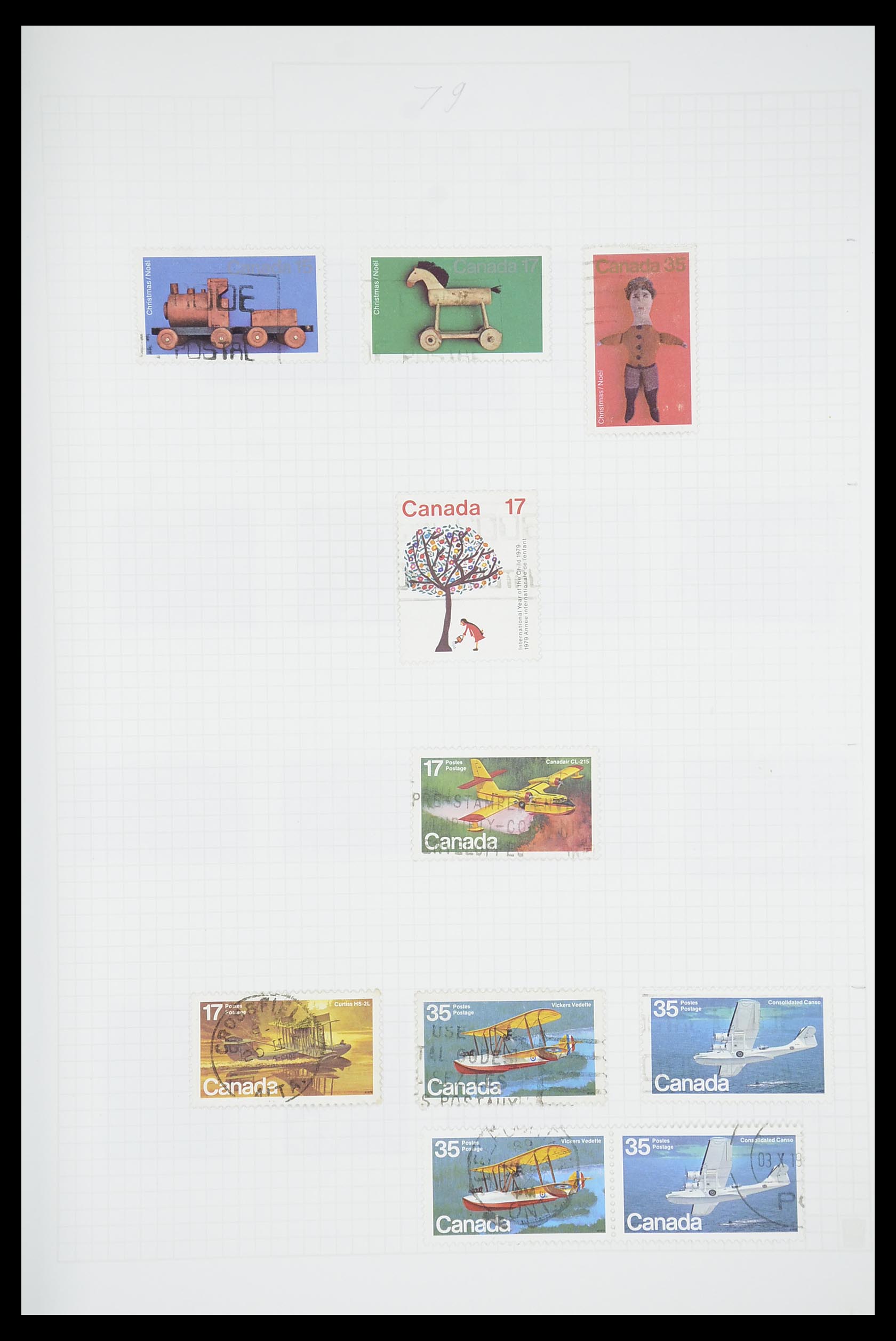 33660 0058 - Postzegelverzameling 33660 Canada 1859-2003.