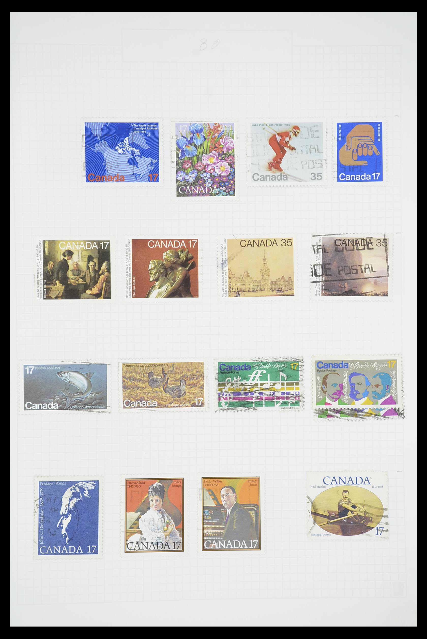 33660 0059 - Postzegelverzameling 33660 Canada 1859-2003.