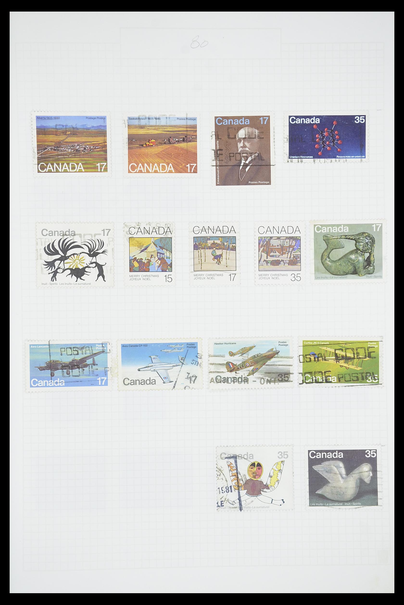33660 0060 - Postzegelverzameling 33660 Canada 1859-2003.