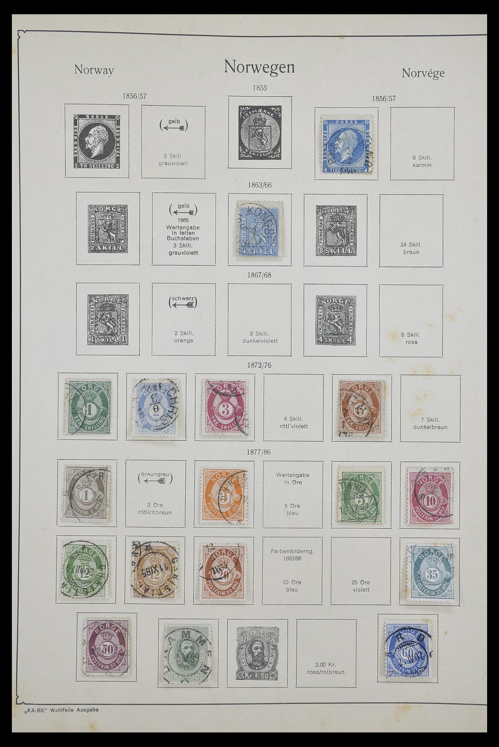 33661 001 - Postzegelverzameling 33661 Noorwegen 1856-2003.
