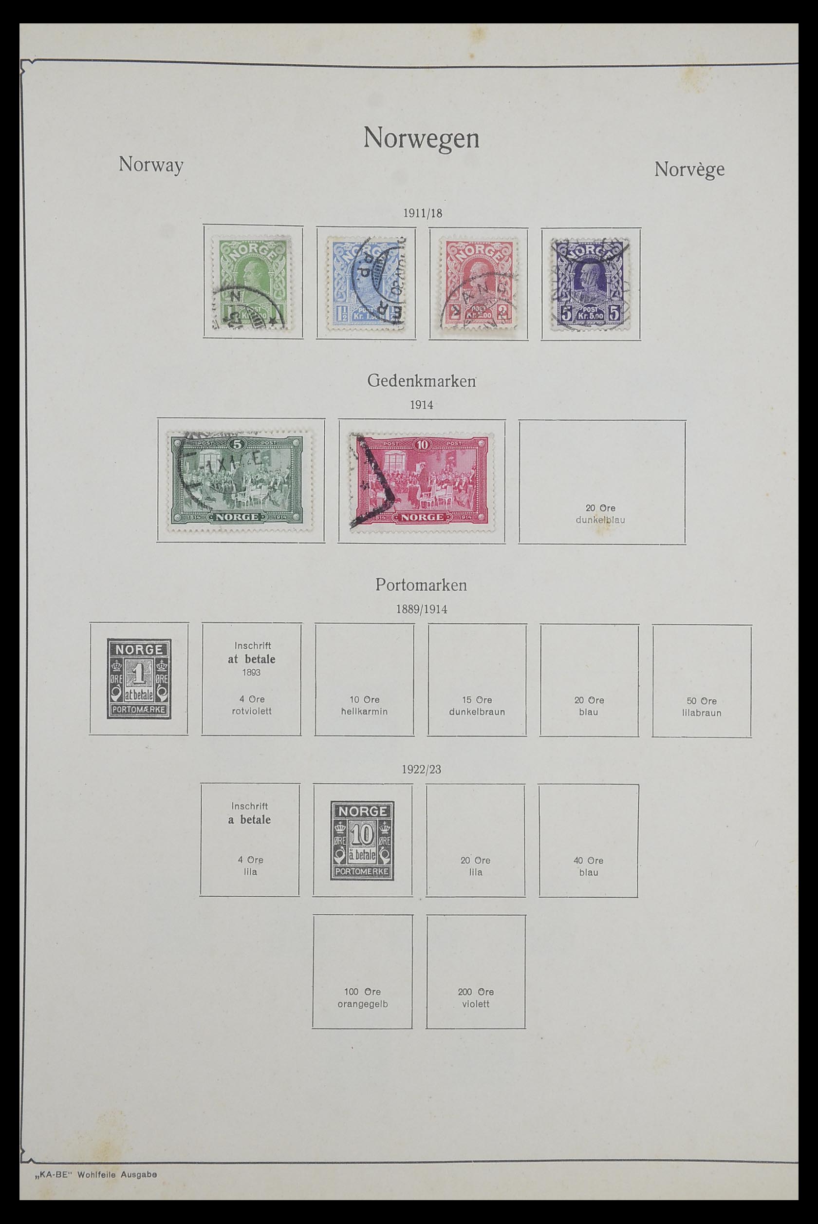 33661 003 - Postzegelverzameling 33661 Noorwegen 1856-2003.