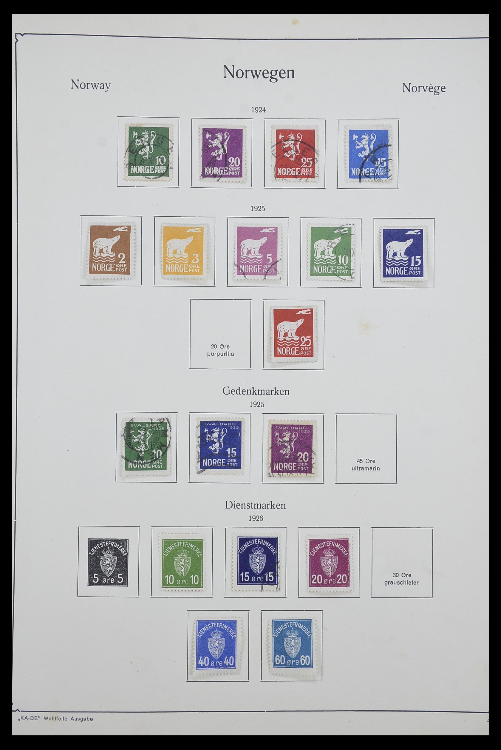 33661 004 - Postzegelverzameling 33661 Noorwegen 1856-2003.