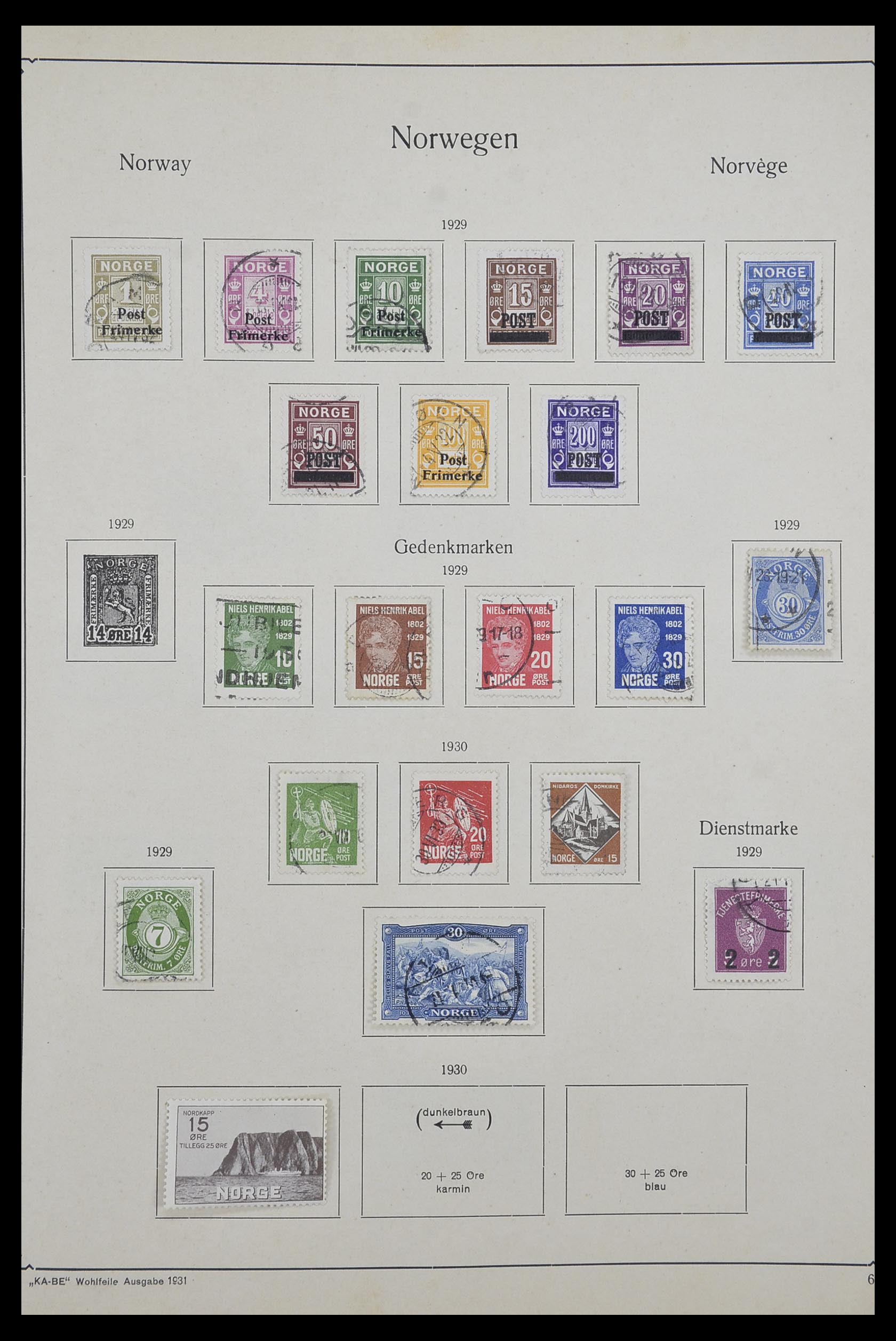 33661 006 - Postzegelverzameling 33661 Noorwegen 1856-2003.