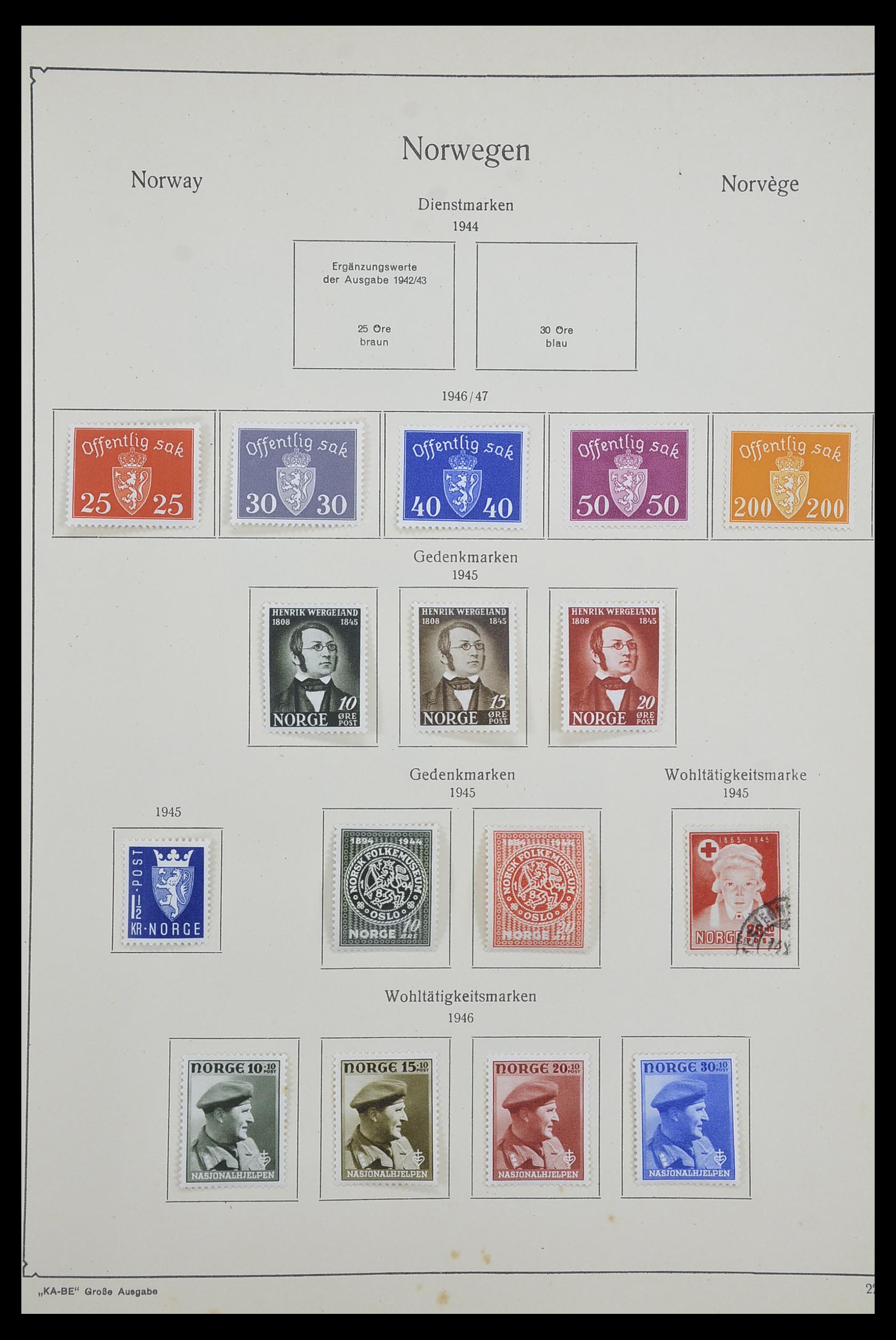 33661 012 - Postzegelverzameling 33661 Noorwegen 1856-2003.