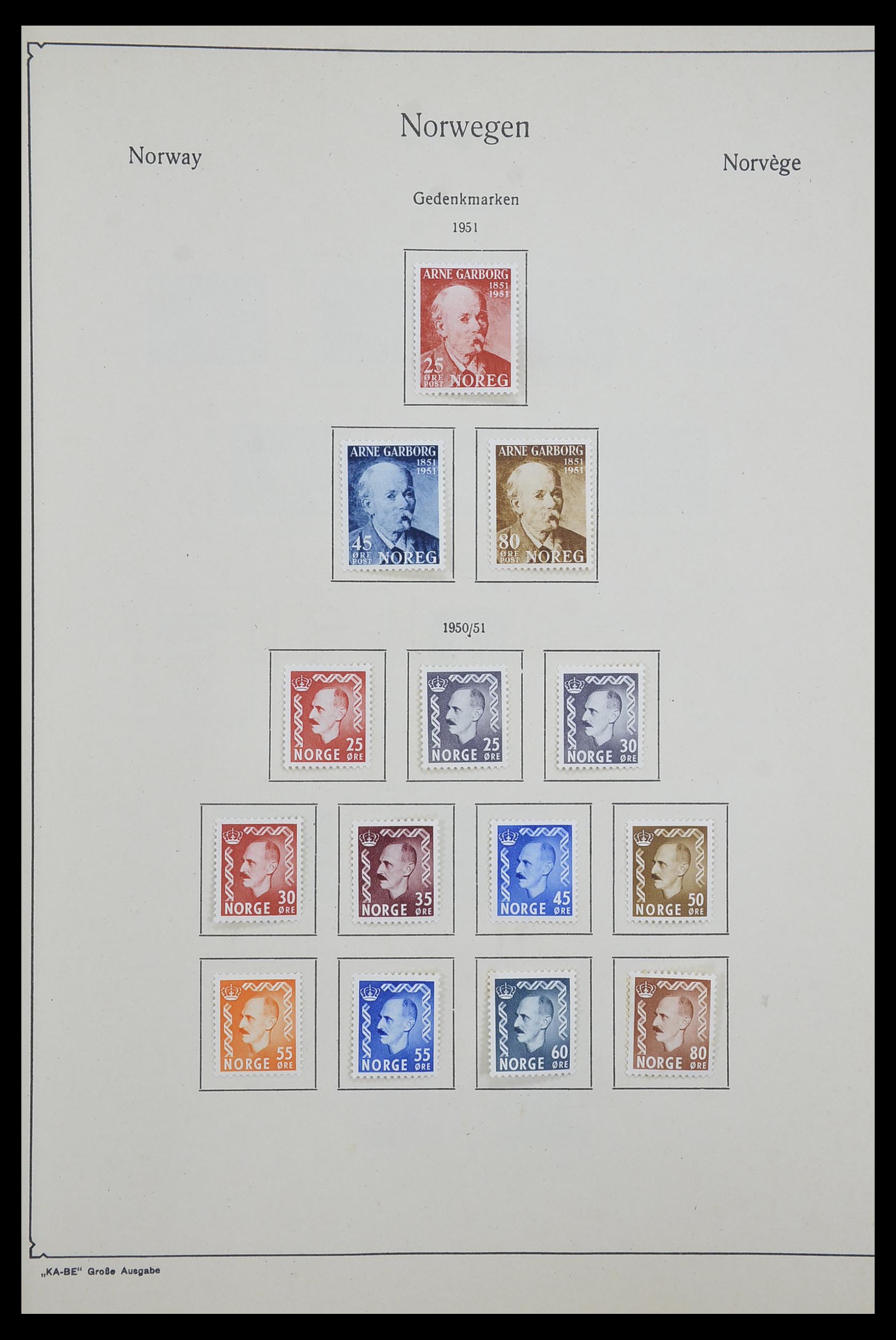 33661 016 - Postzegelverzameling 33661 Noorwegen 1856-2003.