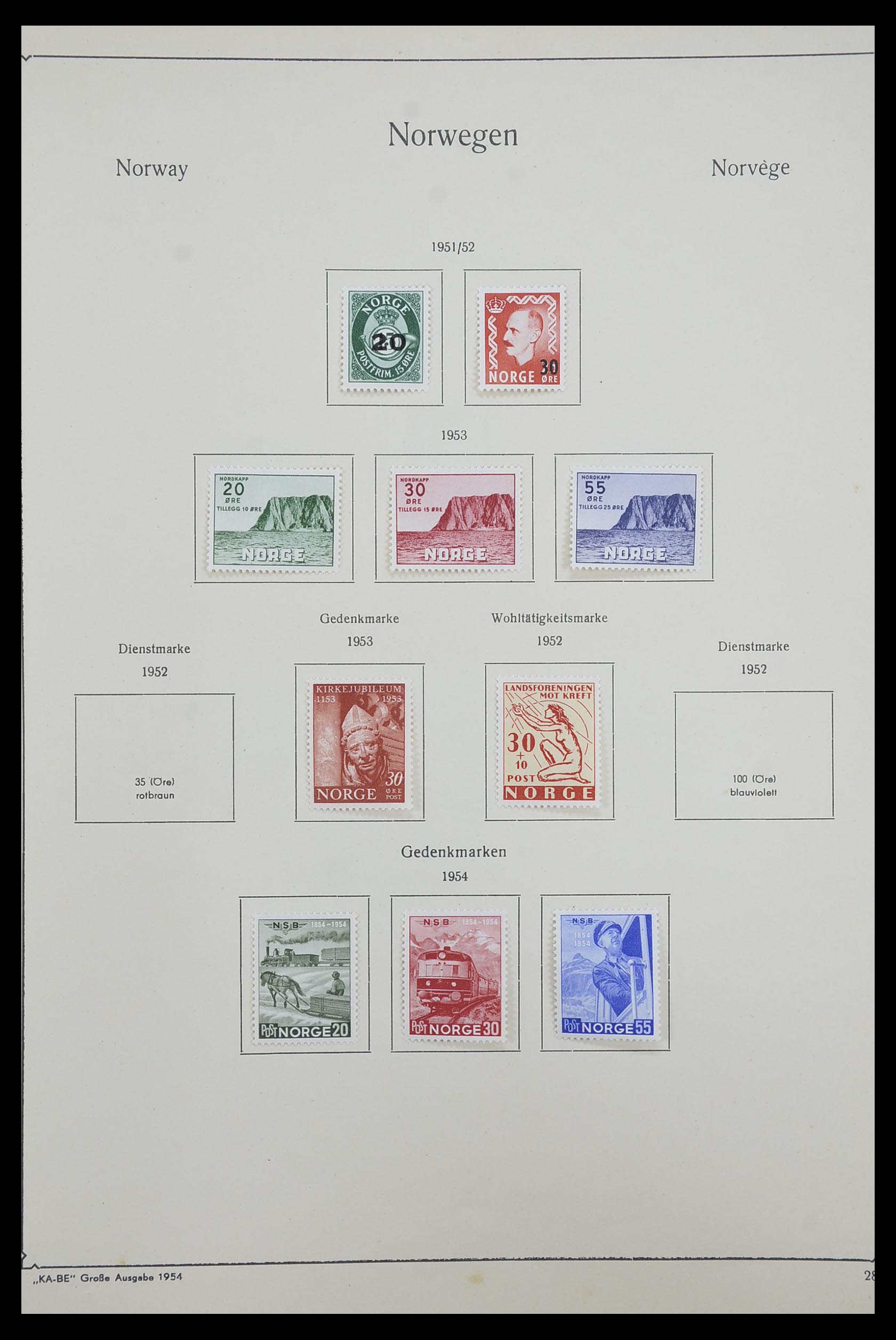 33661 018 - Postzegelverzameling 33661 Noorwegen 1856-2003.