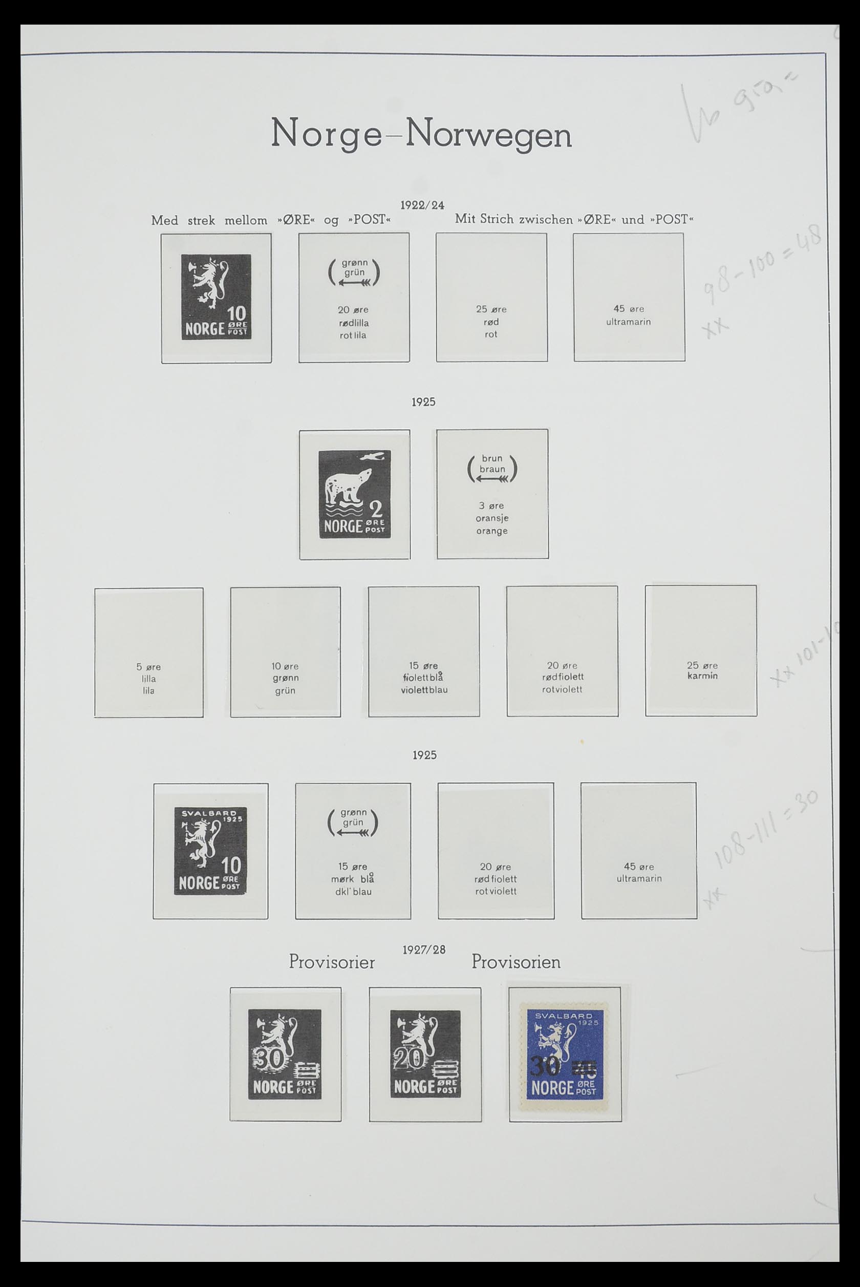 33661 029 - Postzegelverzameling 33661 Noorwegen 1856-2003.