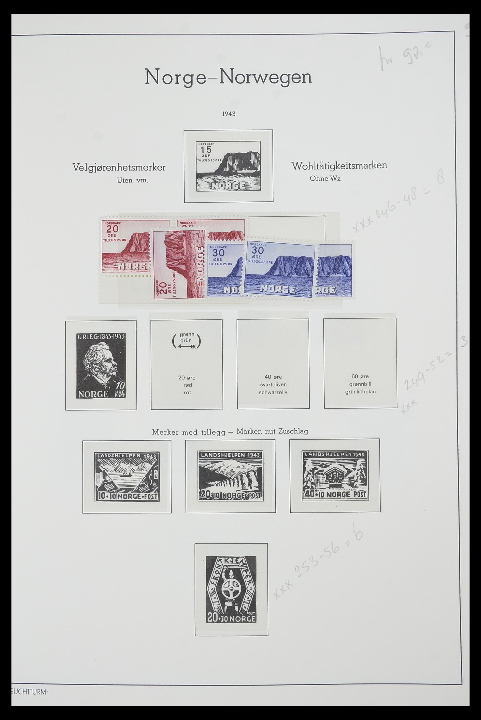 33661 034 - Postzegelverzameling 33661 Noorwegen 1856-2003.
