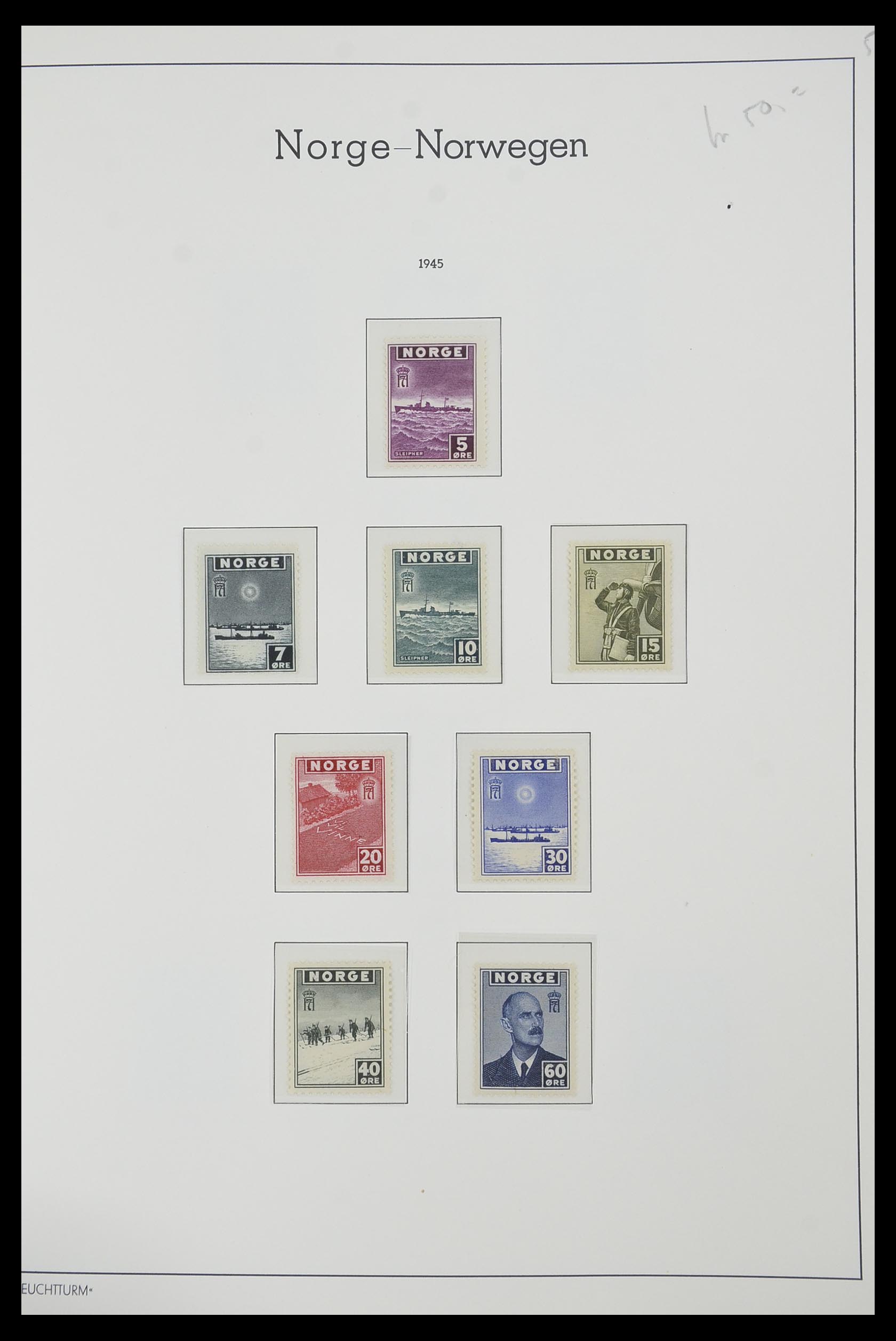 33661 036 - Postzegelverzameling 33661 Noorwegen 1856-2003.
