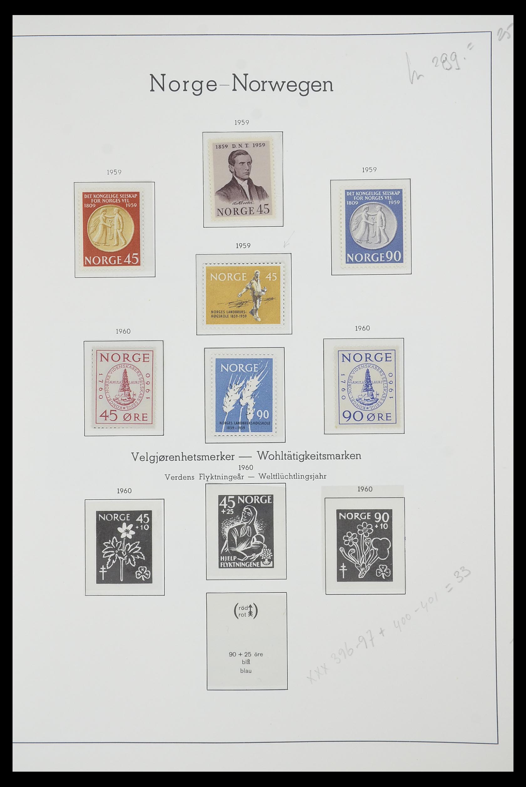 33661 044 - Postzegelverzameling 33661 Noorwegen 1856-2003.