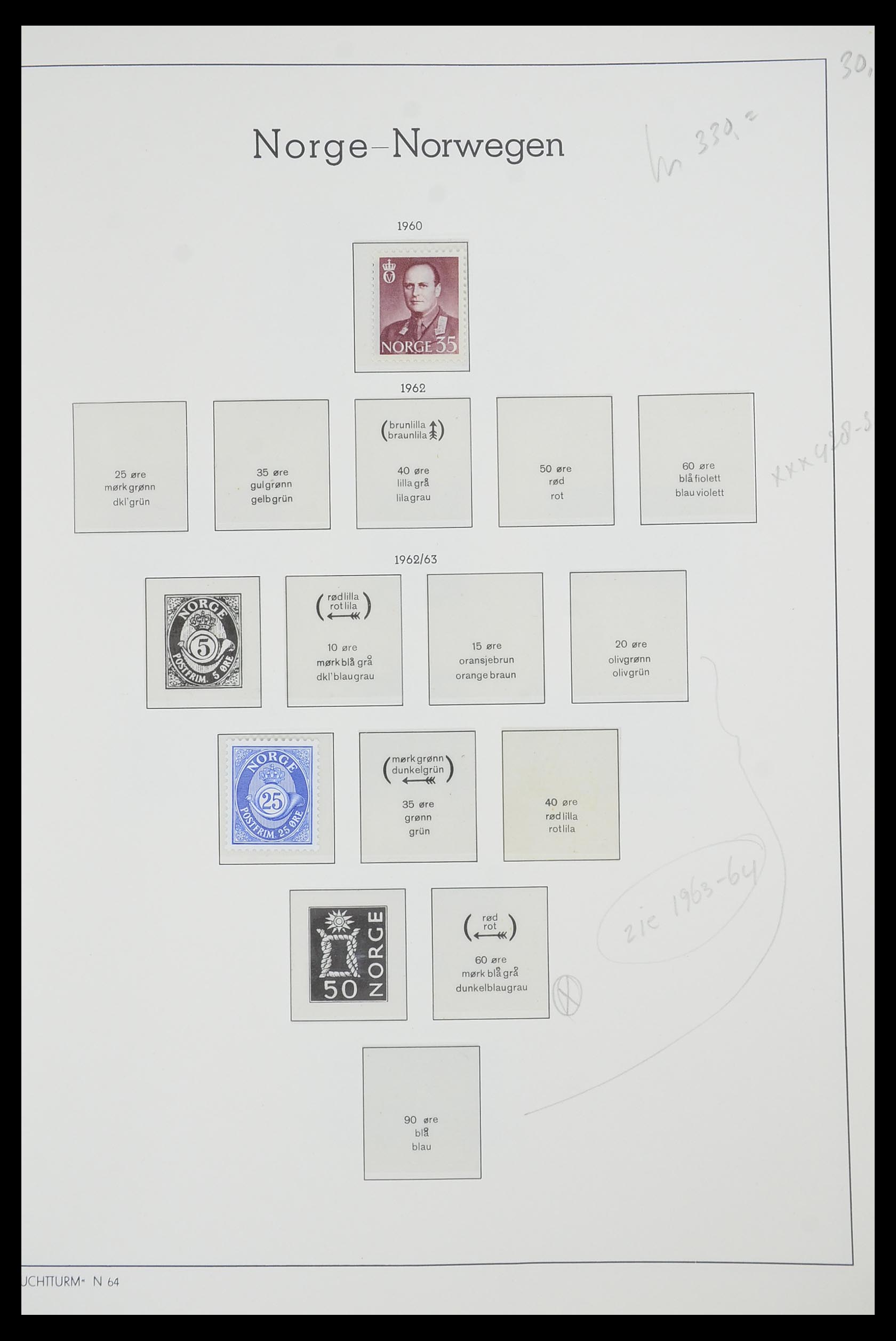 33661 047 - Postzegelverzameling 33661 Noorwegen 1856-2003.