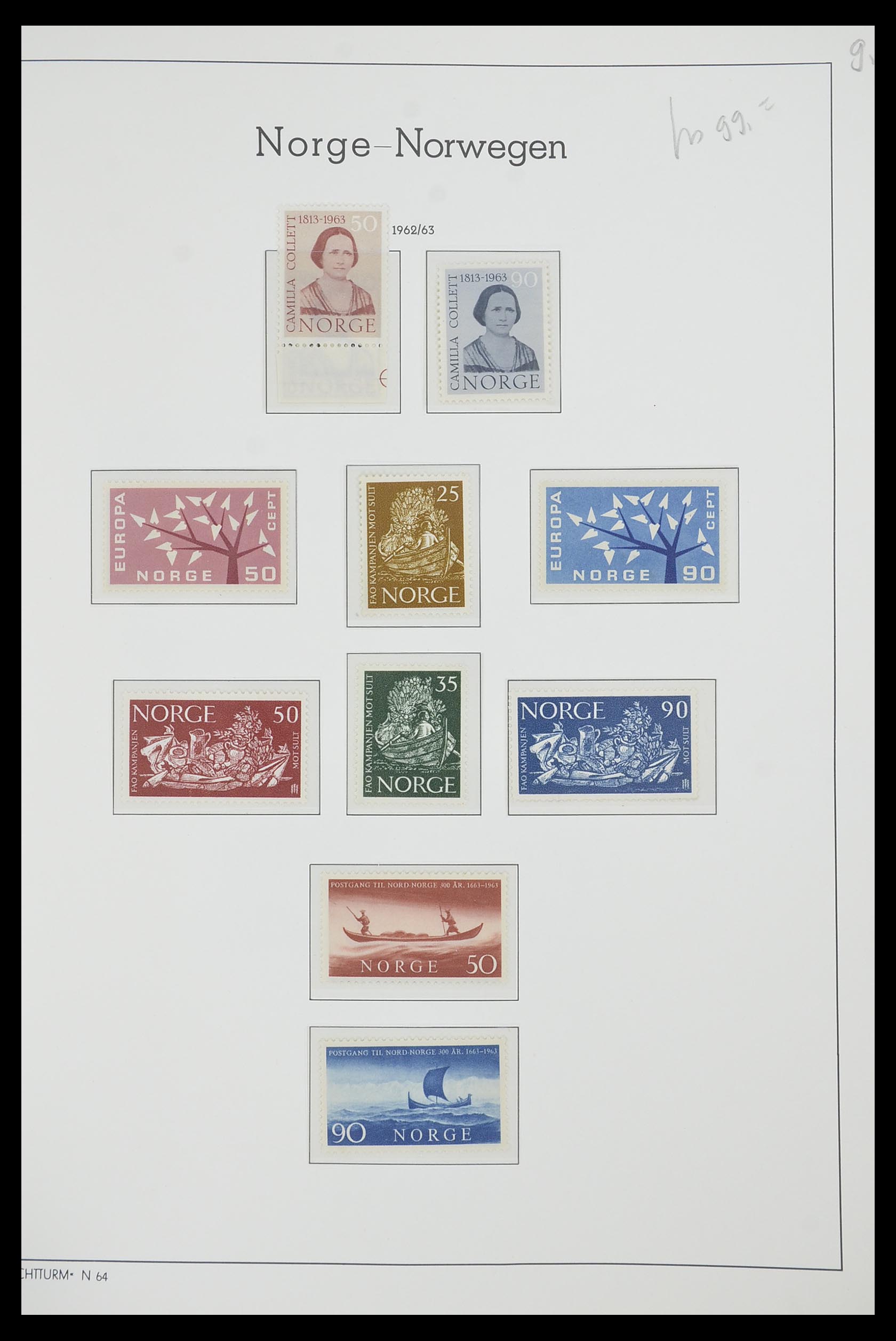 33661 048 - Postzegelverzameling 33661 Noorwegen 1856-2003.
