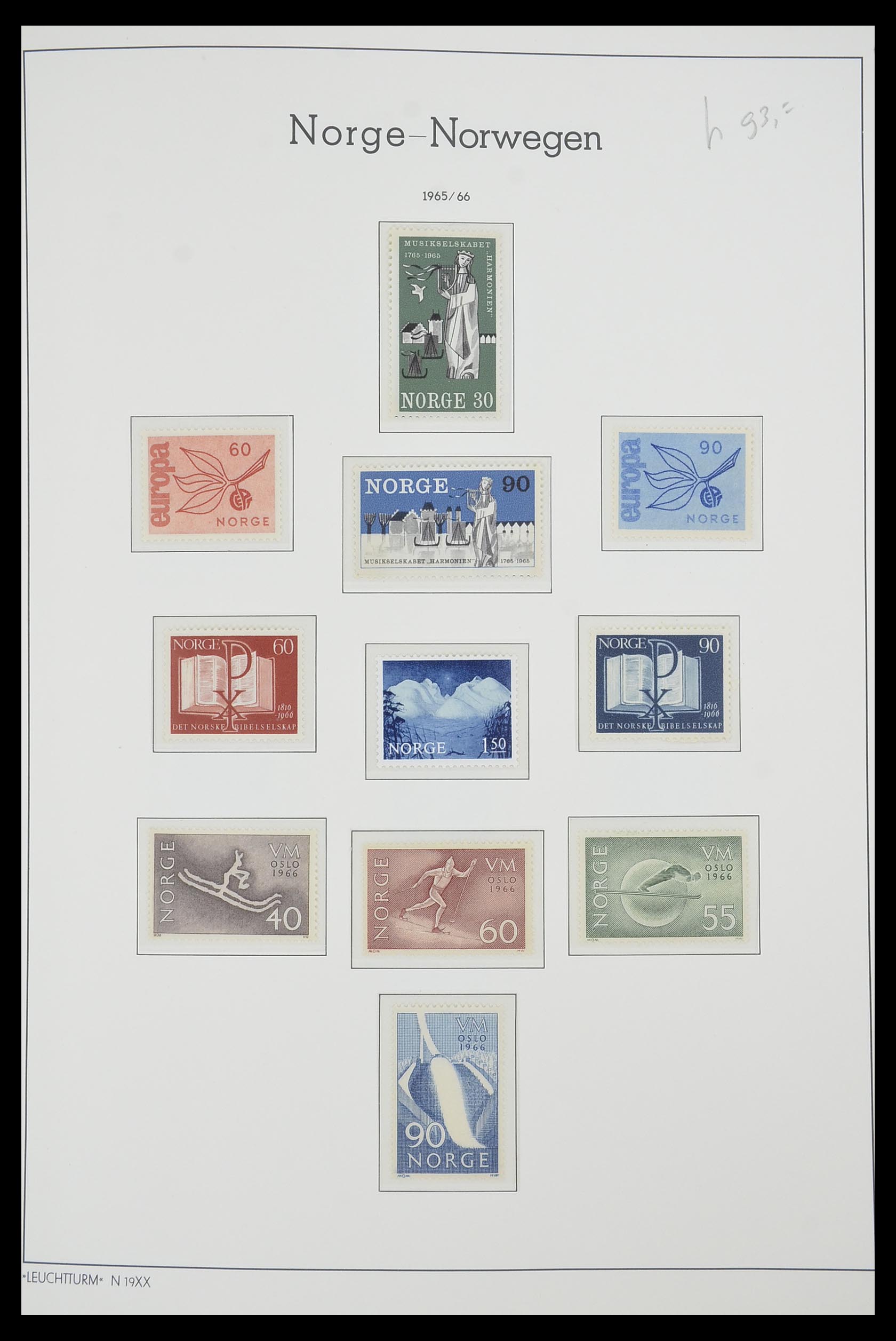 33661 053 - Postzegelverzameling 33661 Noorwegen 1856-2003.
