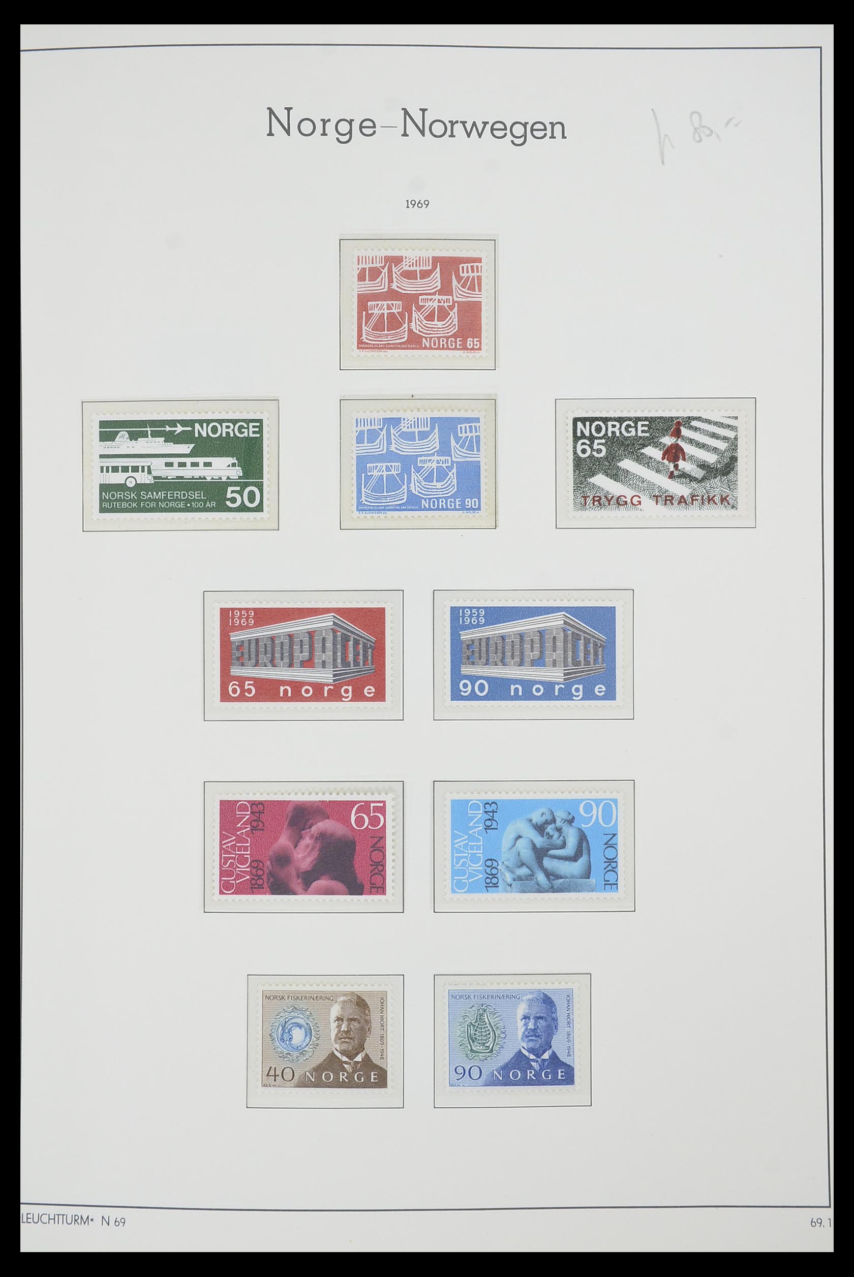 33661 058 - Postzegelverzameling 33661 Noorwegen 1856-2003.