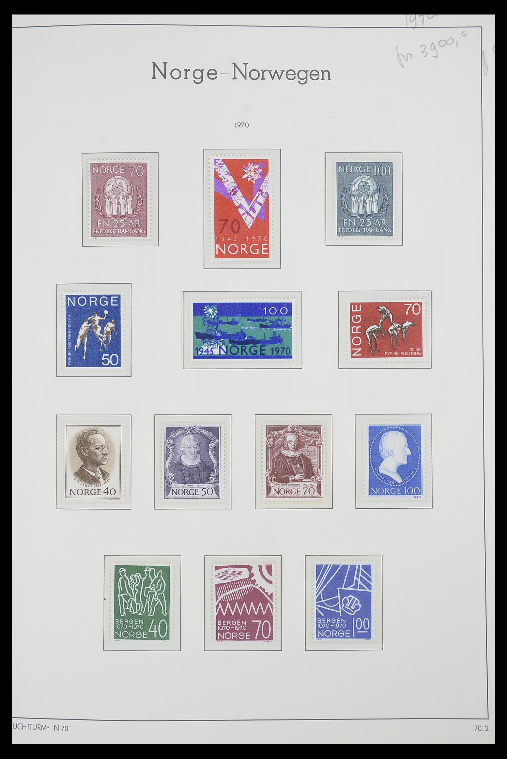 33661 061 - Postzegelverzameling 33661 Noorwegen 1856-2003.