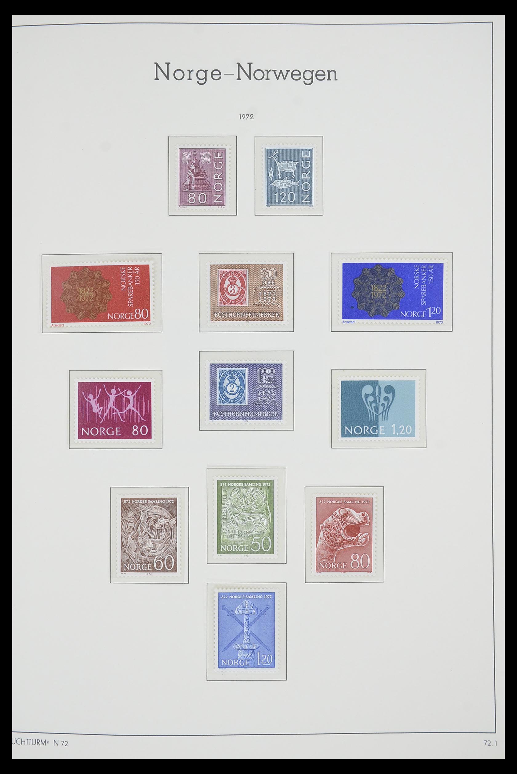 33661 063 - Postzegelverzameling 33661 Noorwegen 1856-2003.