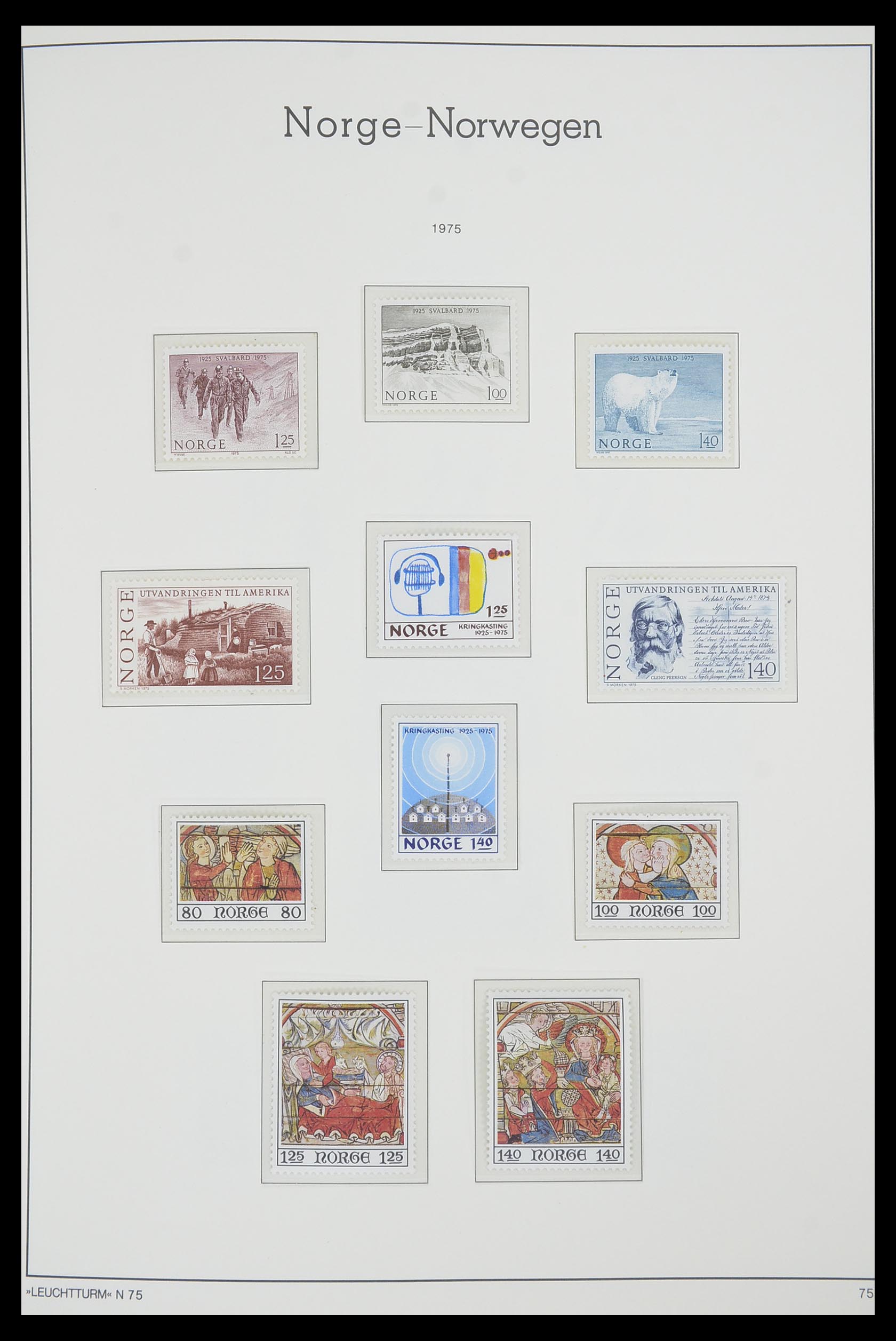 33661 071 - Postzegelverzameling 33661 Noorwegen 1856-2003.