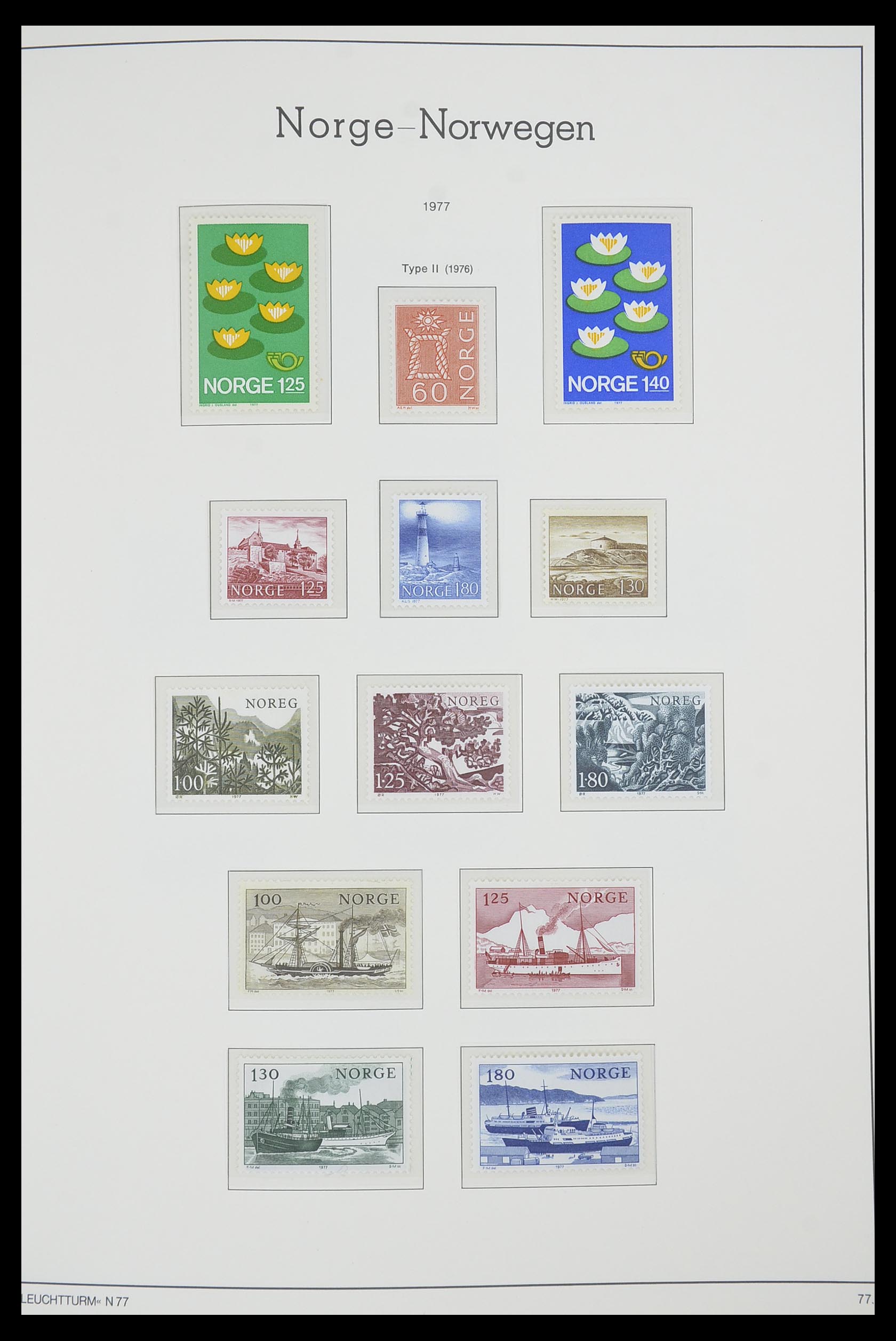 33661 074 - Postzegelverzameling 33661 Noorwegen 1856-2003.