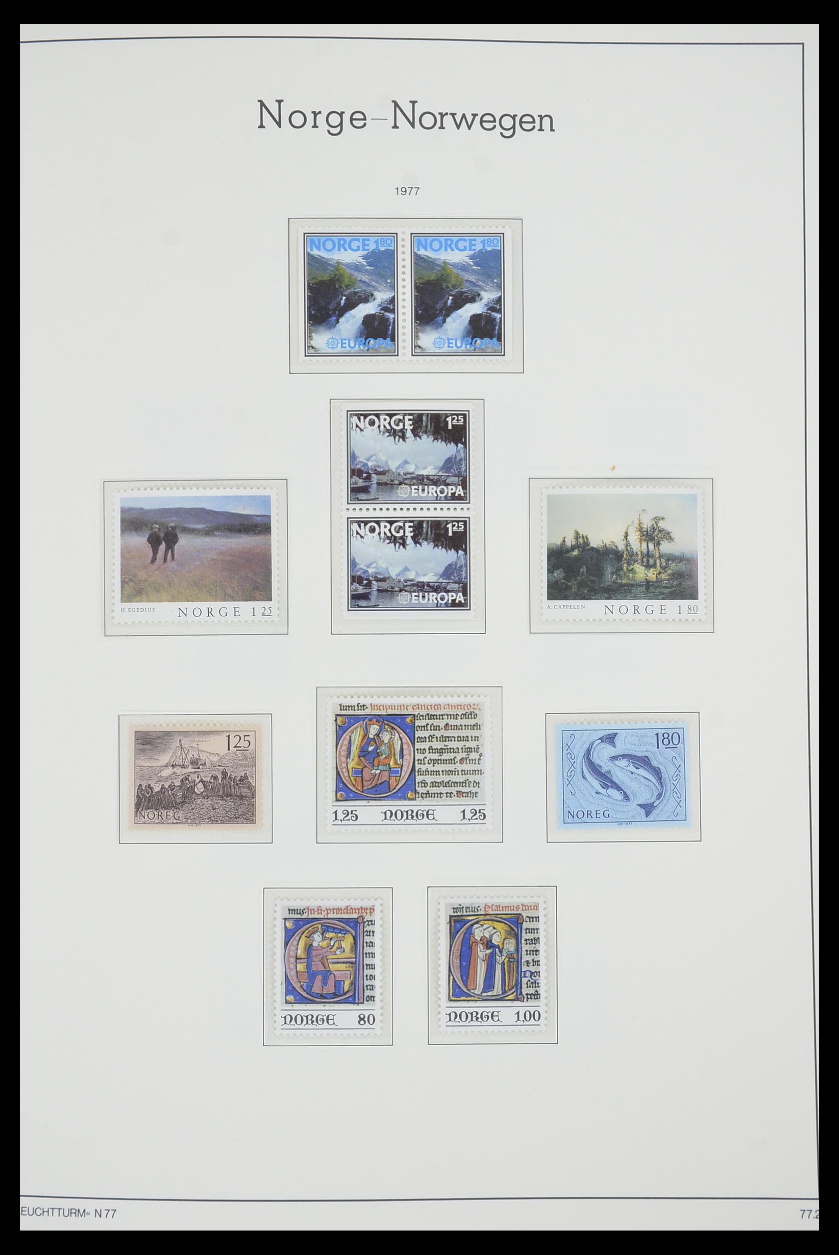 33661 075 - Postzegelverzameling 33661 Noorwegen 1856-2003.