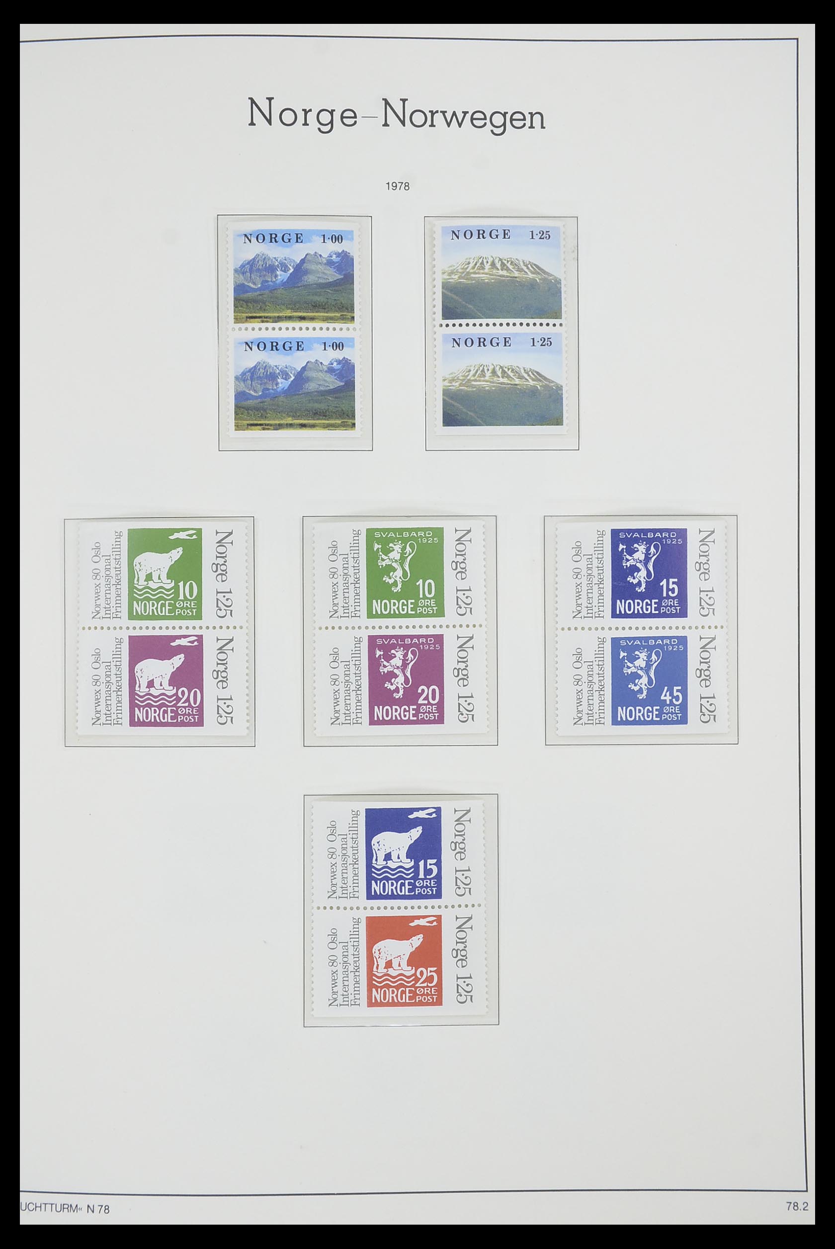 33661 077 - Postzegelverzameling 33661 Noorwegen 1856-2003.
