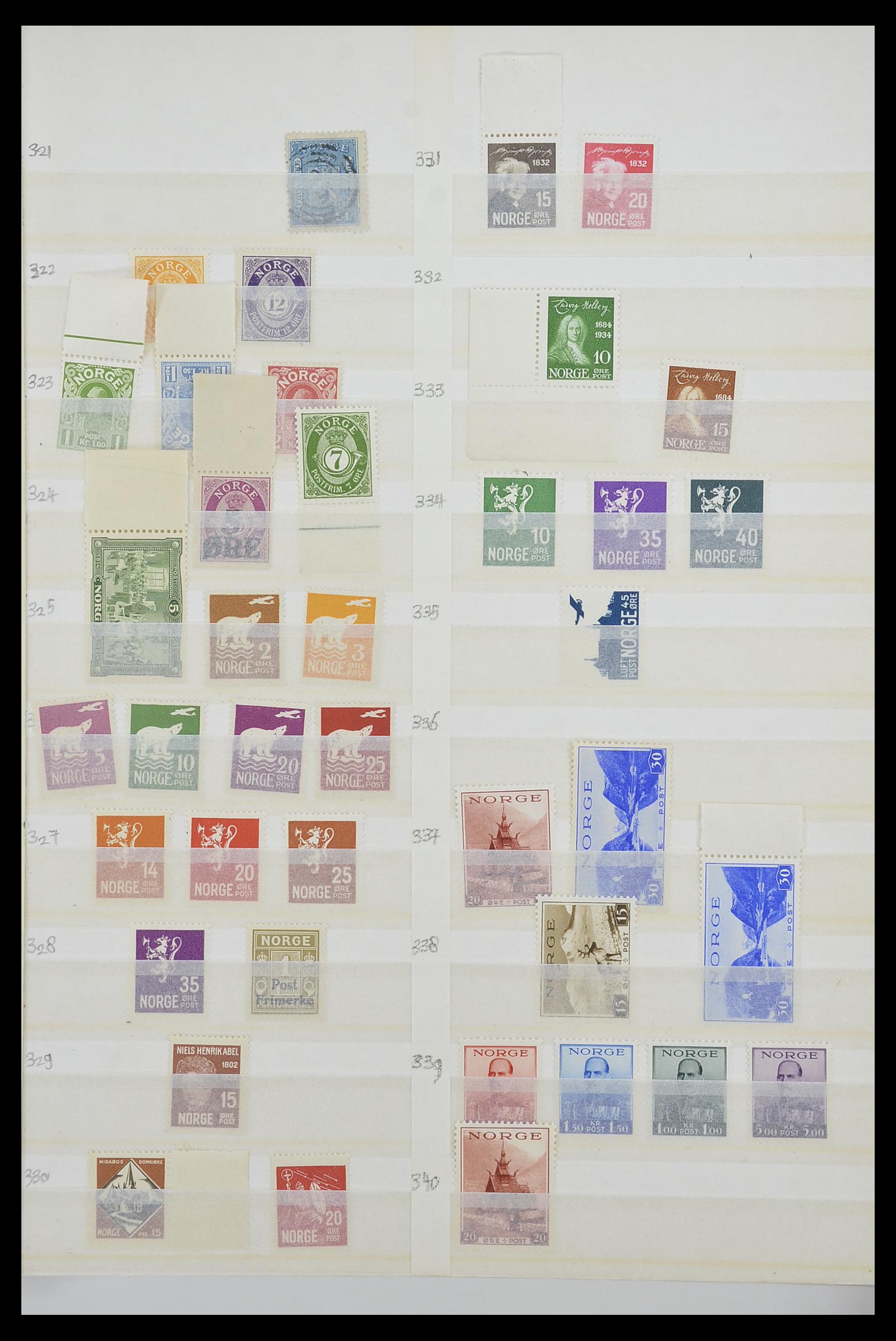 33661 374 - Postzegelverzameling 33661 Noorwegen 1856-2003.