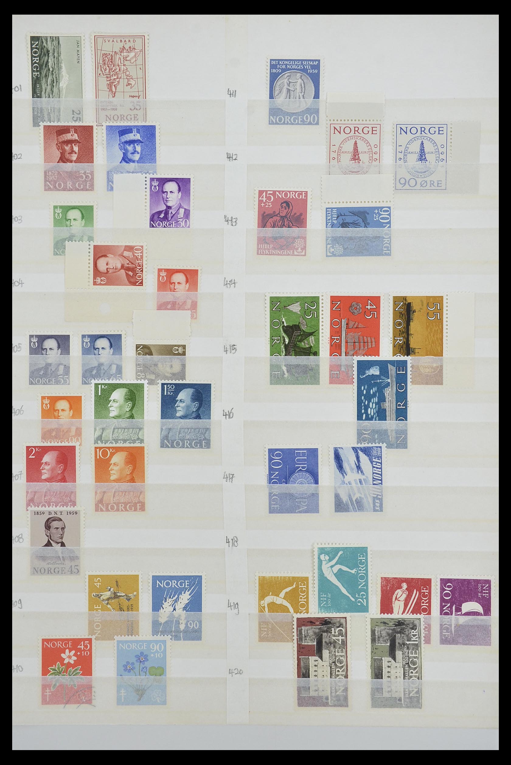 33661 378 - Postzegelverzameling 33661 Noorwegen 1856-2003.