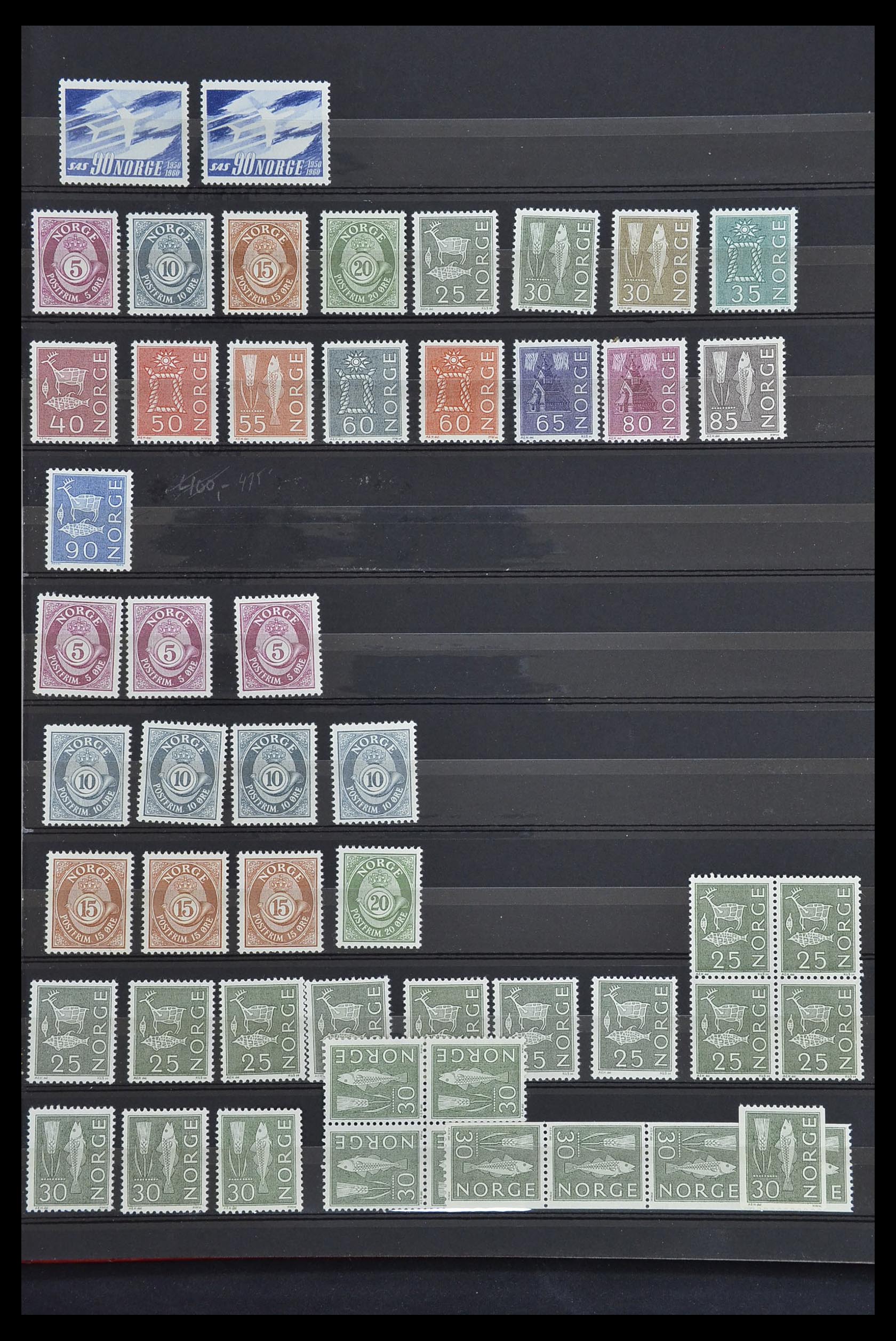 33661 389 - Postzegelverzameling 33661 Noorwegen 1856-2003.