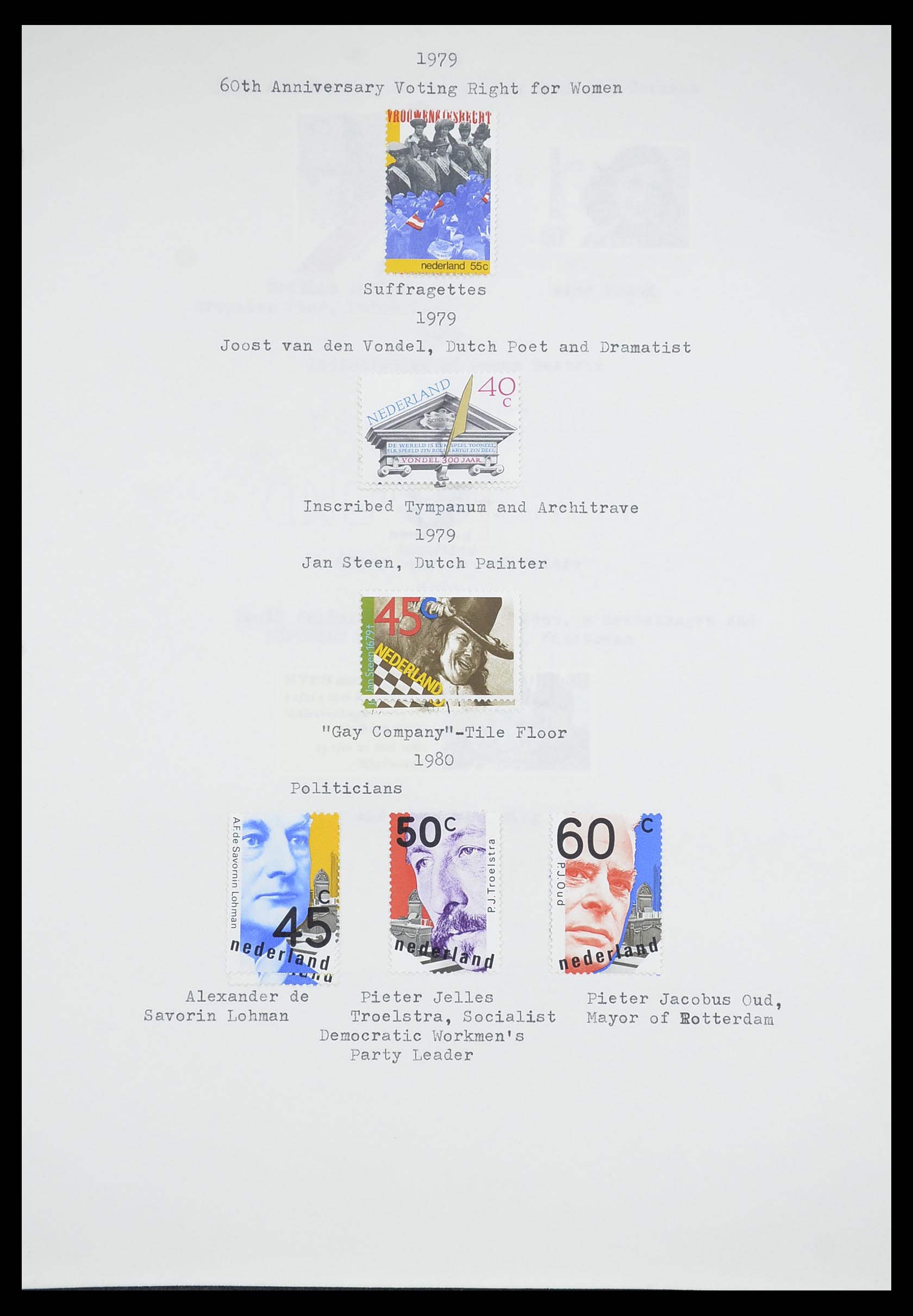 33662 074 - Postzegelverzameling 33662 Nederland 1852-1995.