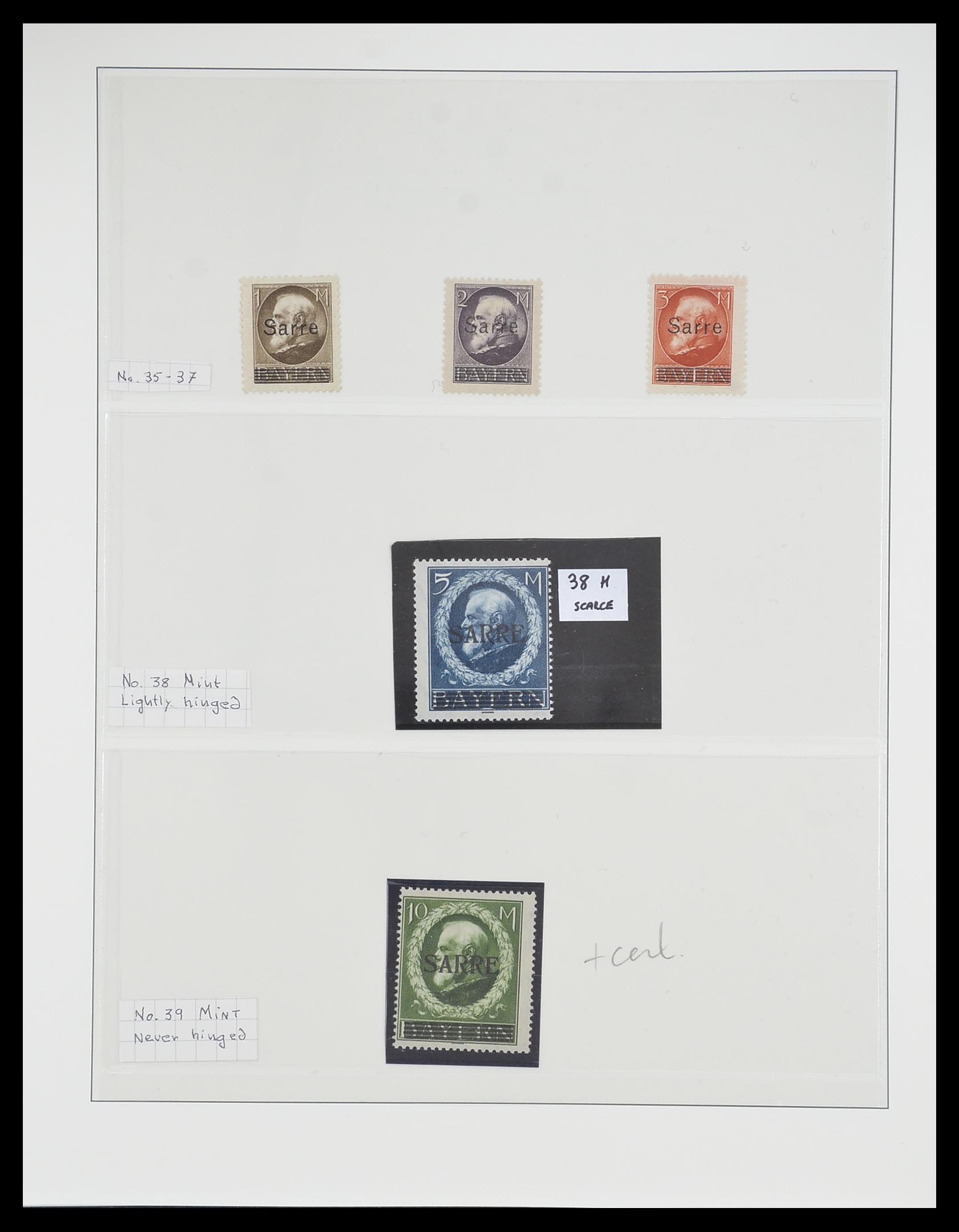 33664 003 - Postzegelverzameling 33664 Saar 1920-1934.
