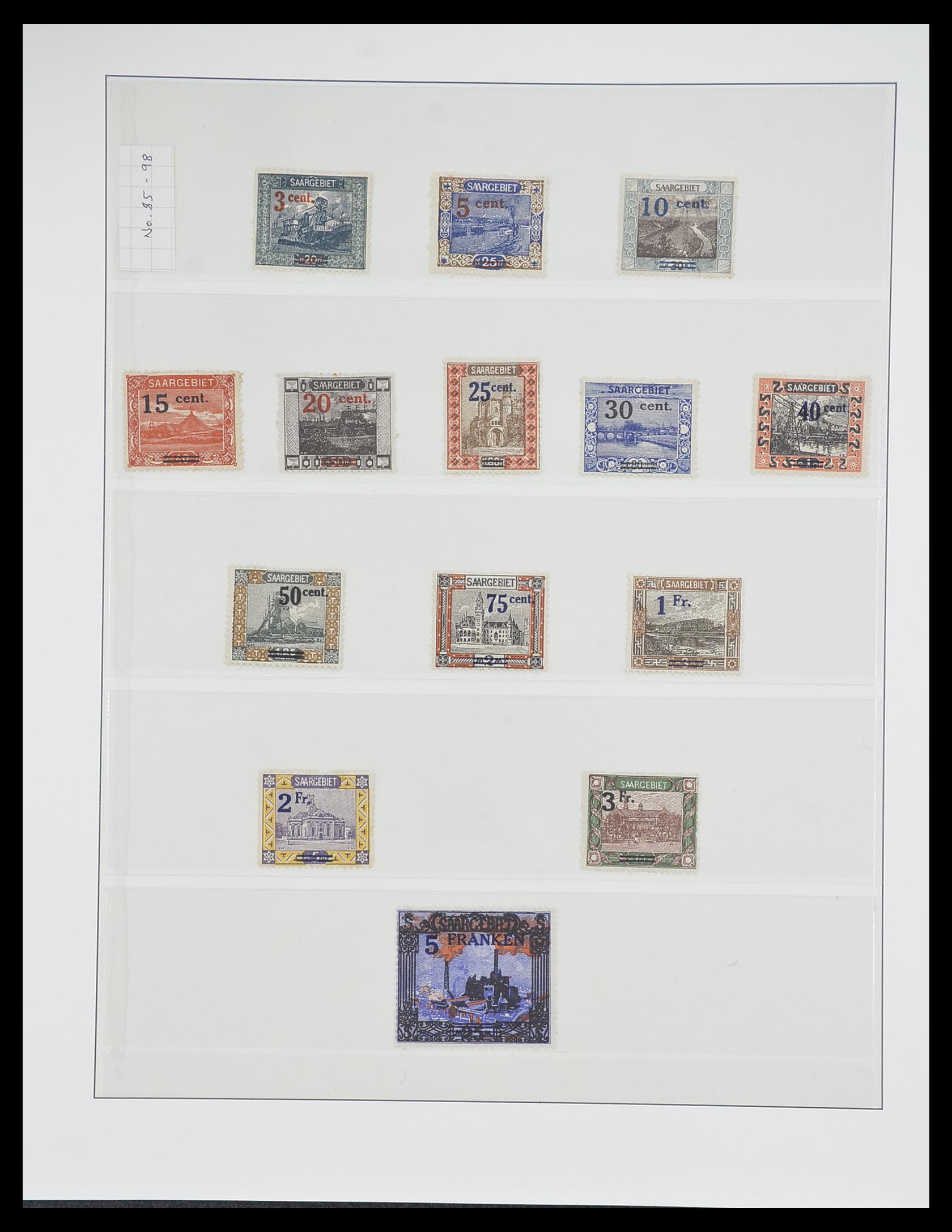33664 007 - Postzegelverzameling 33664 Saar 1920-1934.