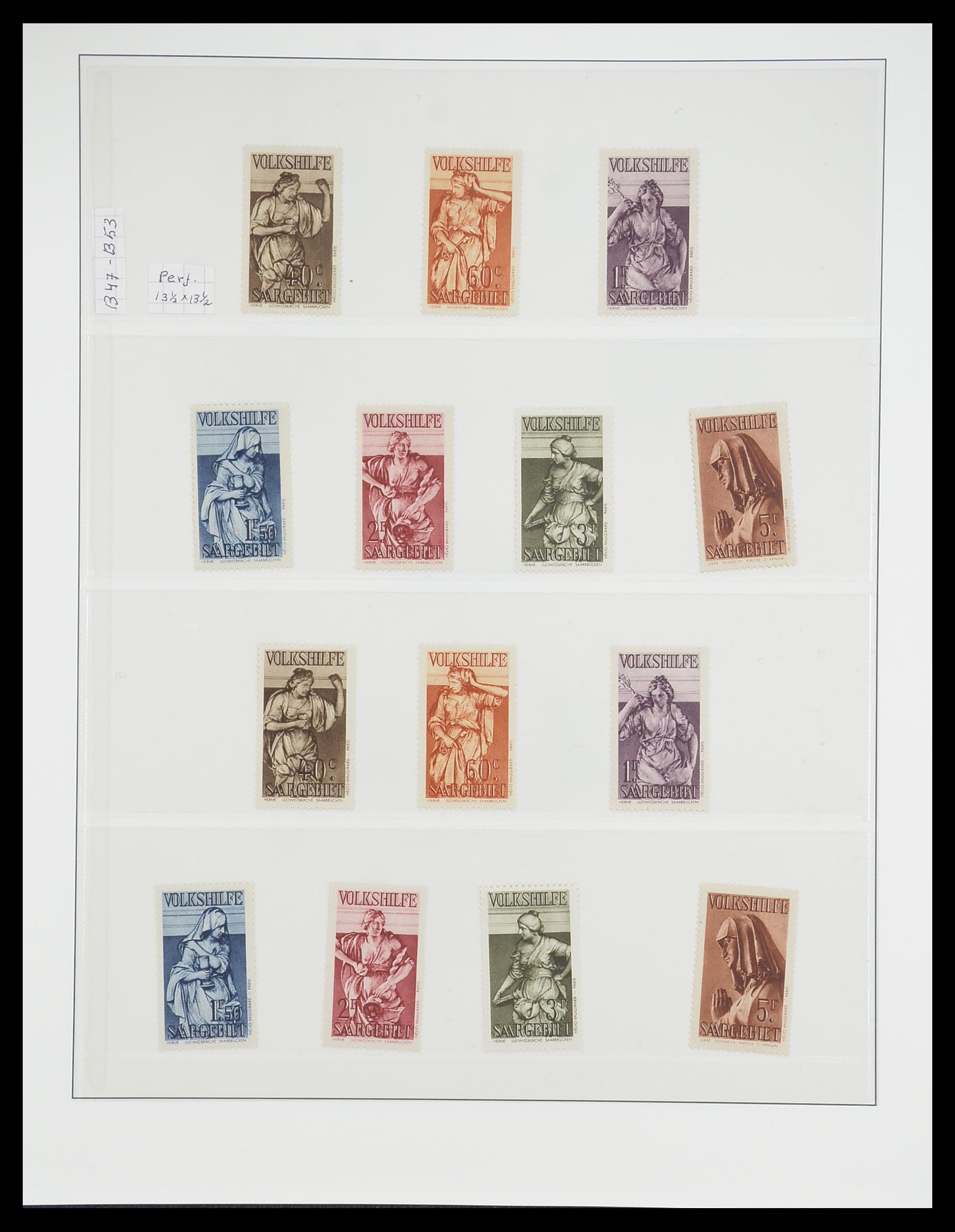 33664 017 - Postzegelverzameling 33664 Saar 1920-1934.