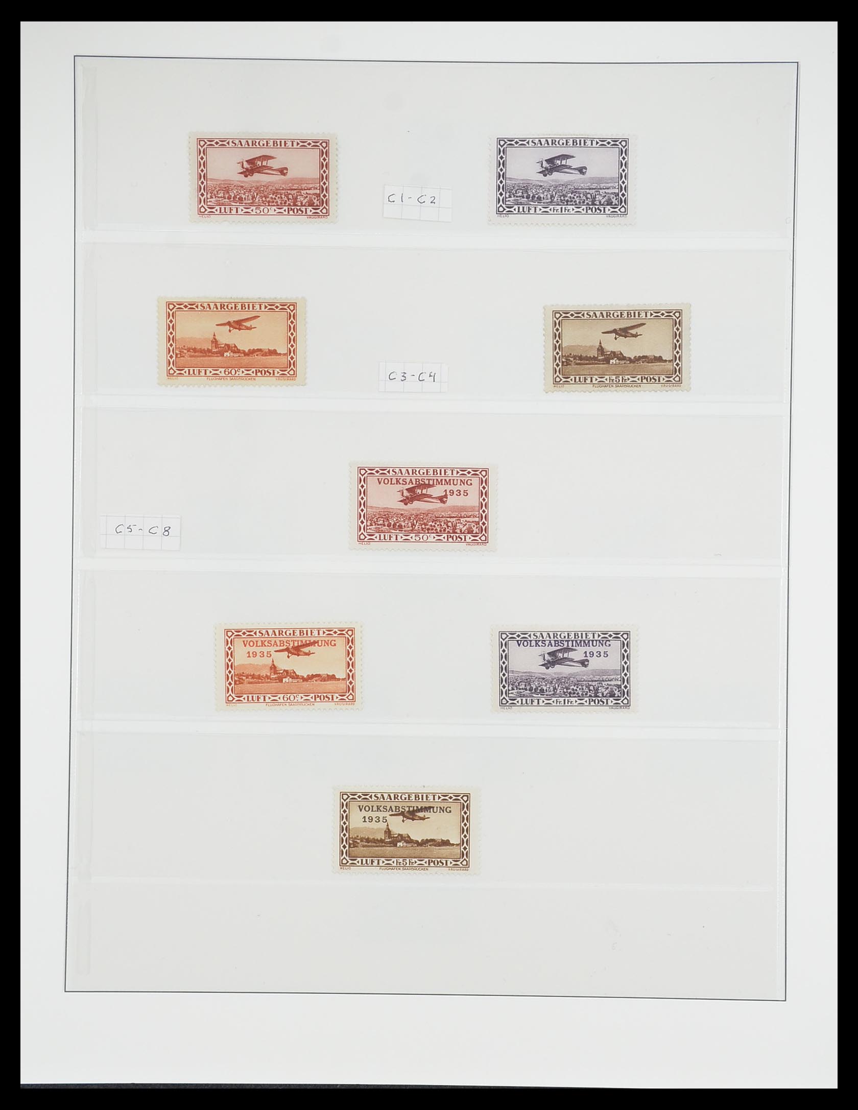 33664 018 - Postzegelverzameling 33664 Saar 1920-1934.