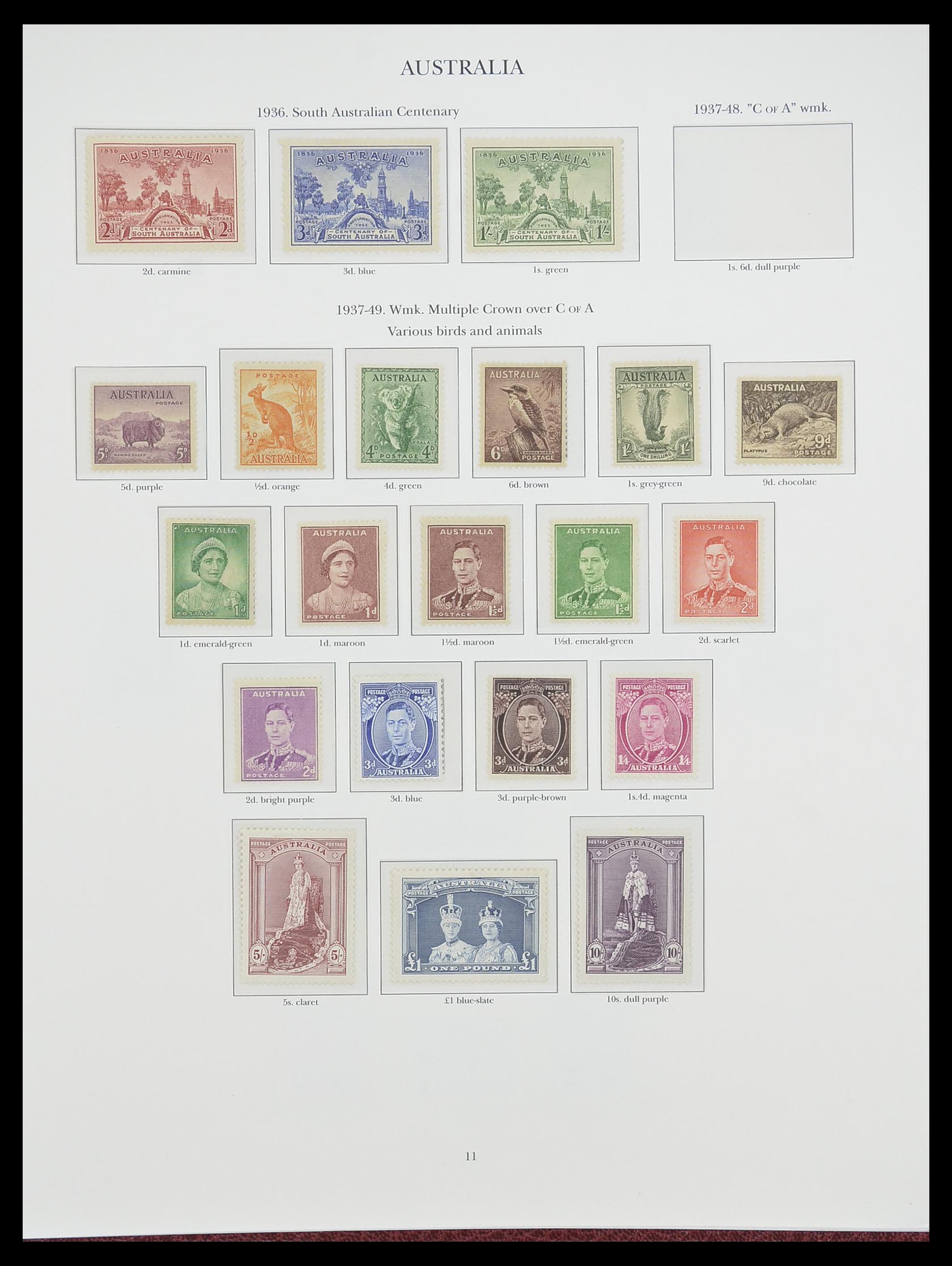 33665 011 - Postzegelverzameling 33665 Brits Gemenebest 1937-1952.