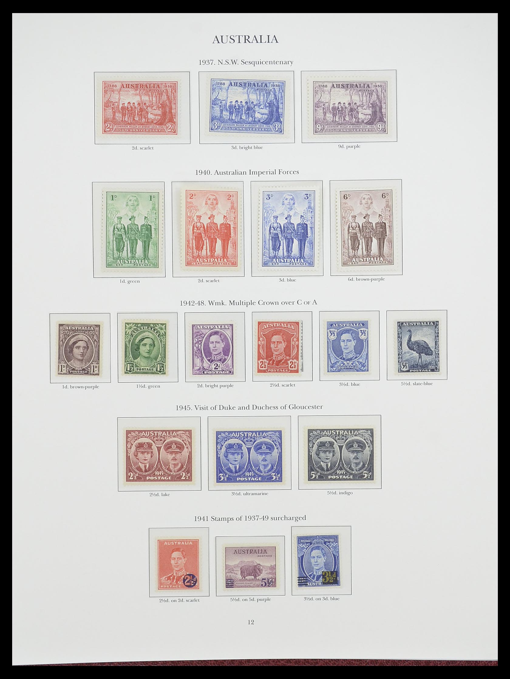 33665 012 - Postzegelverzameling 33665 Brits Gemenebest 1937-1952.