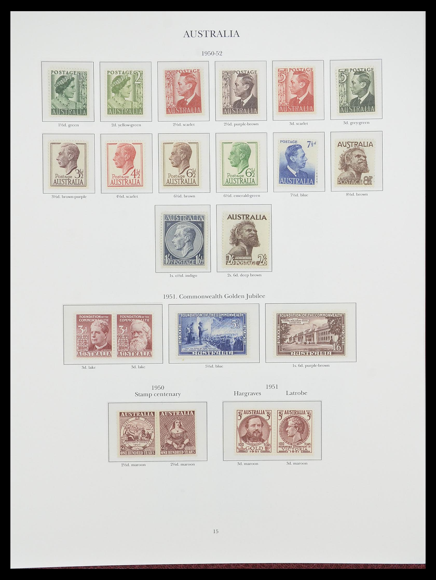33665 015 - Postzegelverzameling 33665 Brits Gemenebest 1937-1952.