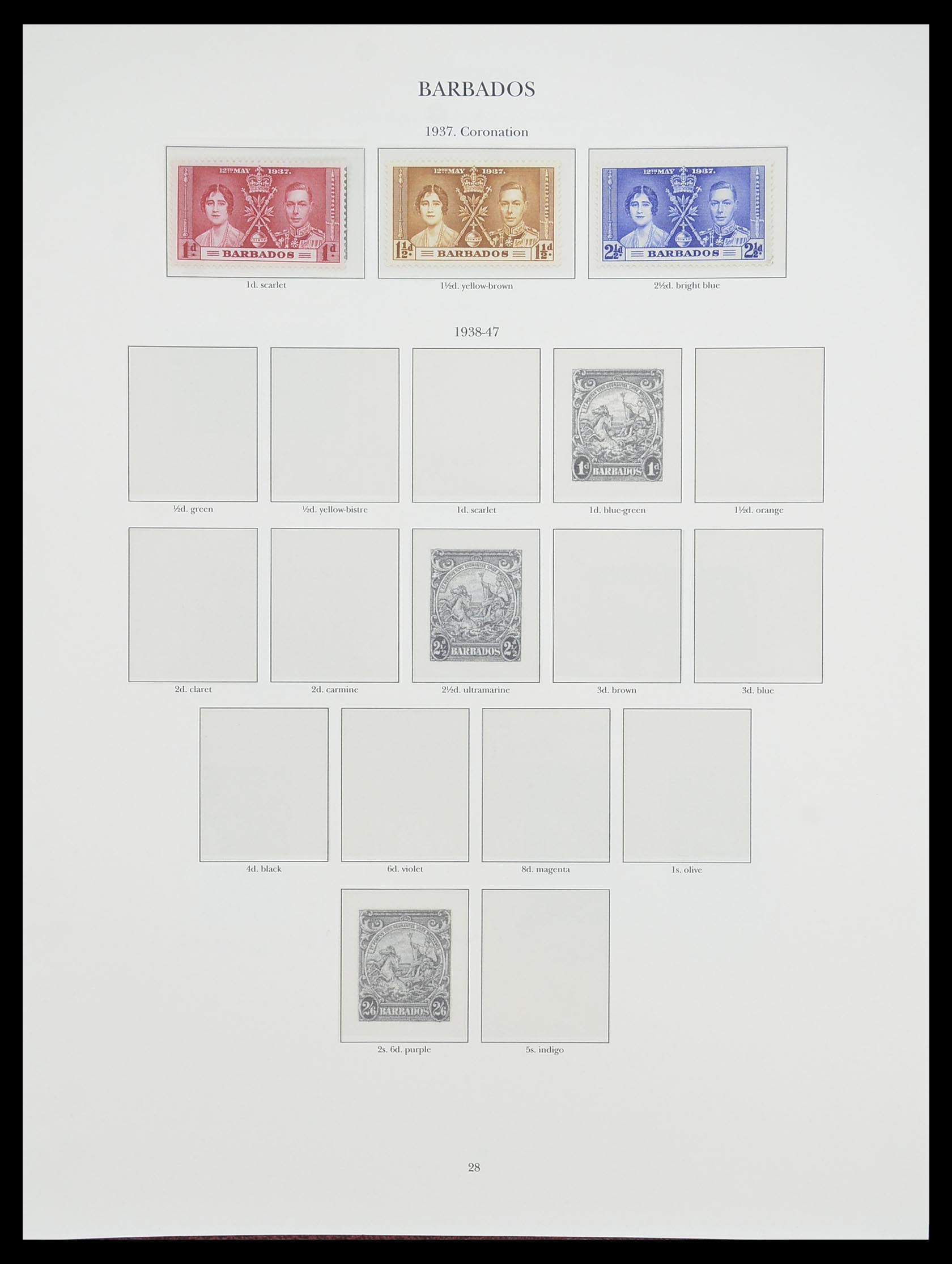 33665 023 - Postzegelverzameling 33665 Brits Gemenebest 1937-1952.