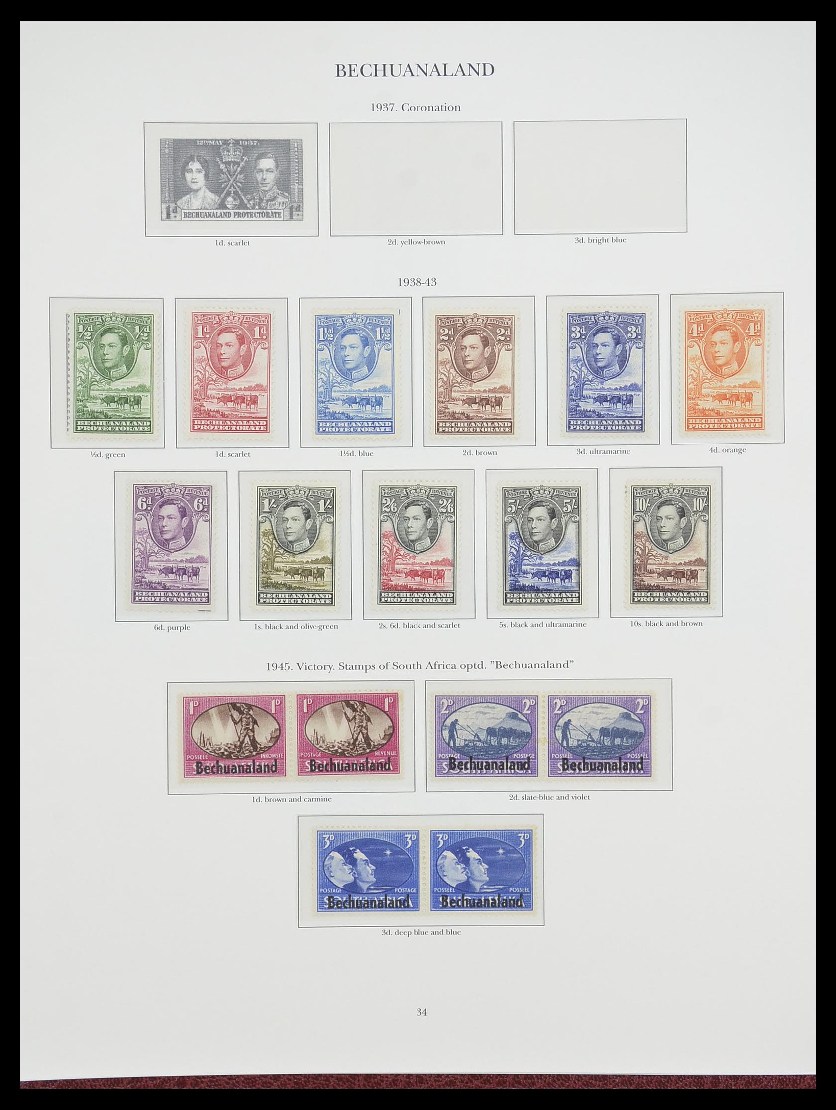 33665 029 - Postzegelverzameling 33665 Brits Gemenebest 1937-1952.