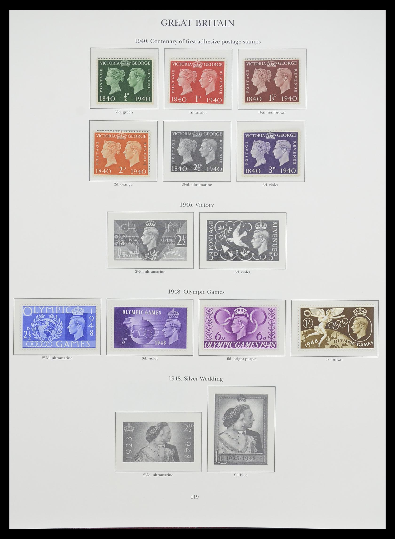 33665 083 - Postzegelverzameling 33665 Brits Gemenebest 1937-1952.